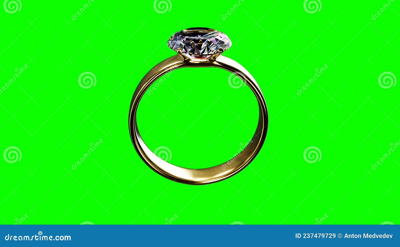 Wedding Ring with Diamond on Green Screen with Empty Place on Left,  Isolated, Fictive Design - Object 3D Rendering Stock Illustration -  Illustration of chroma, green: 237479729, image size:1600x990