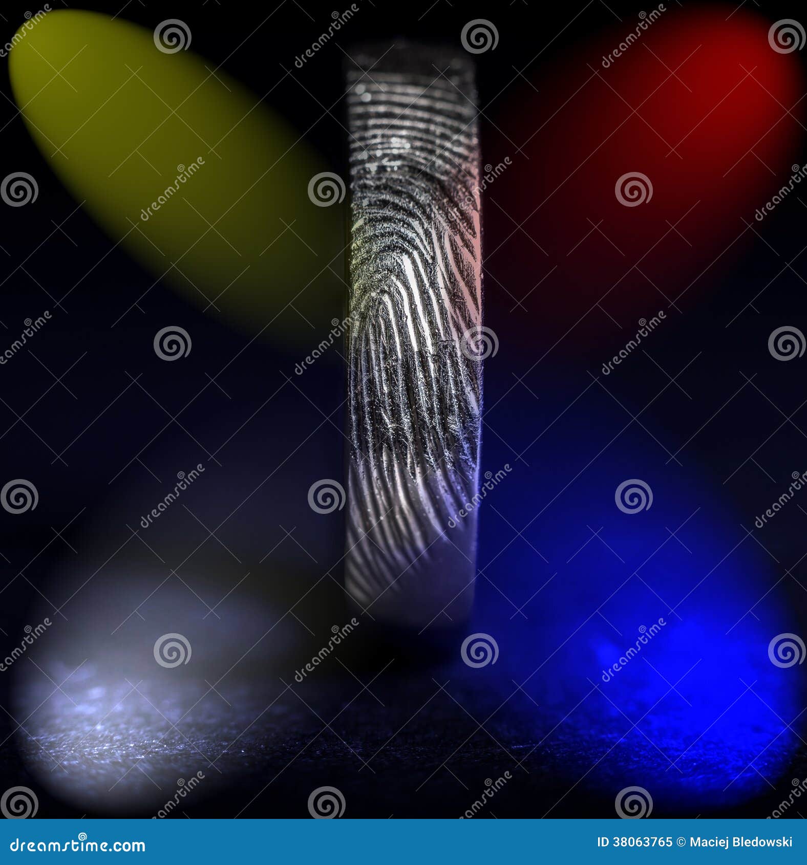 Wedding Ring Engraved with Fingerprint on the Dark Background. Stock Image Image of couple