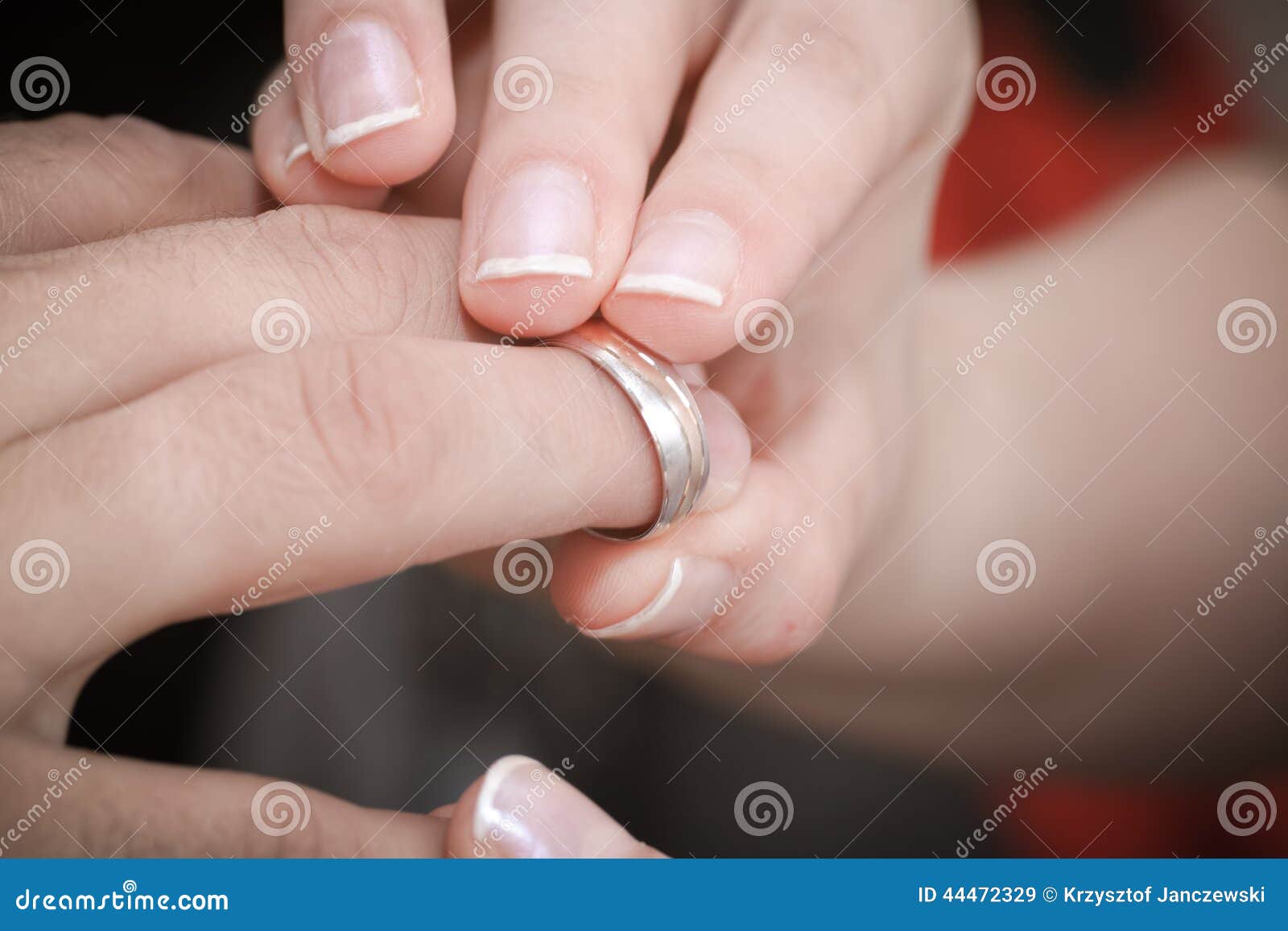Wedding ring exchange. stock image. Image of couple, jewelry 44472329