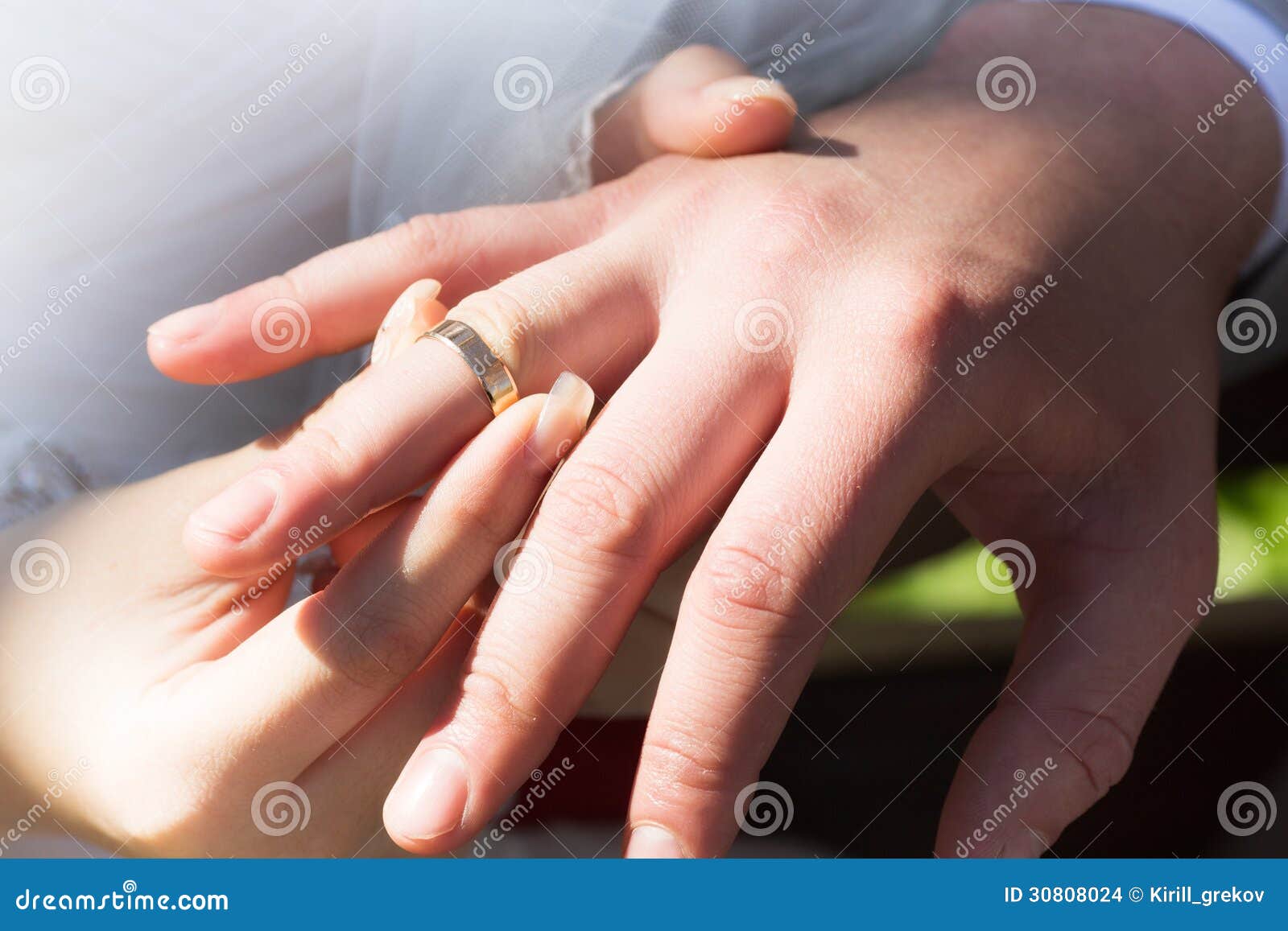 Wedding ring on hand stock photo. Image of nails, ring 30808024