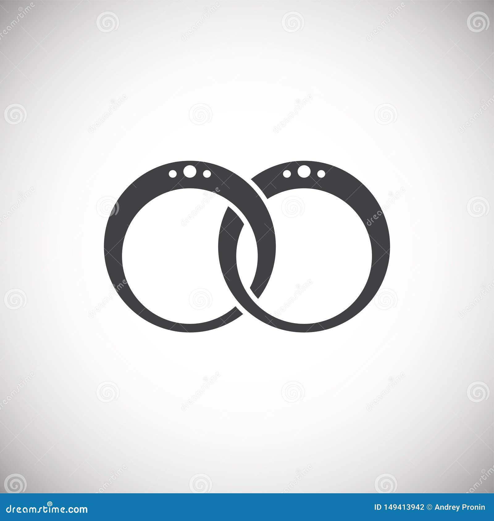 Wedding Ring Icon on Background for Graphic and Web Design. Simple ...