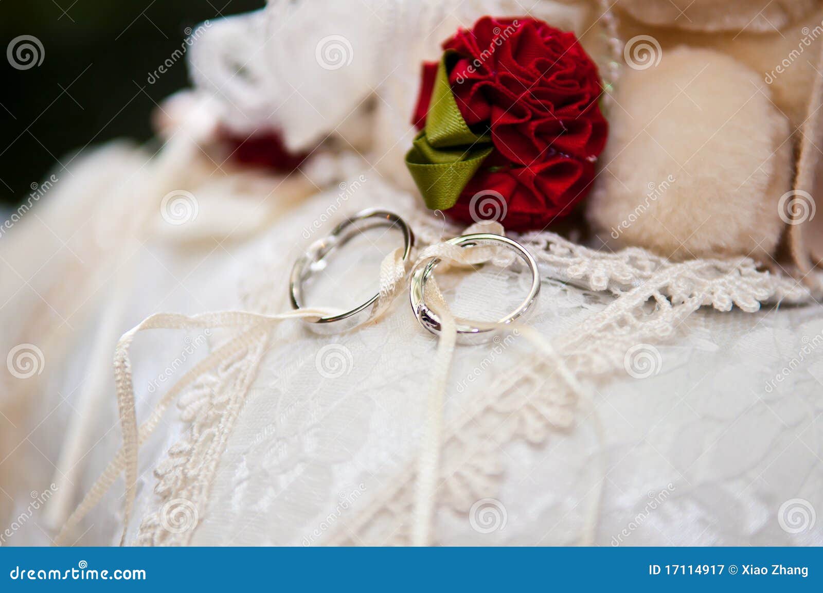 Ring Bearer Pillow | Wedding Ring Pillow | Ivory Linen-look Wedding Ring  Display | Floral Pillow | Greenery Pillow | Ring Cushion
