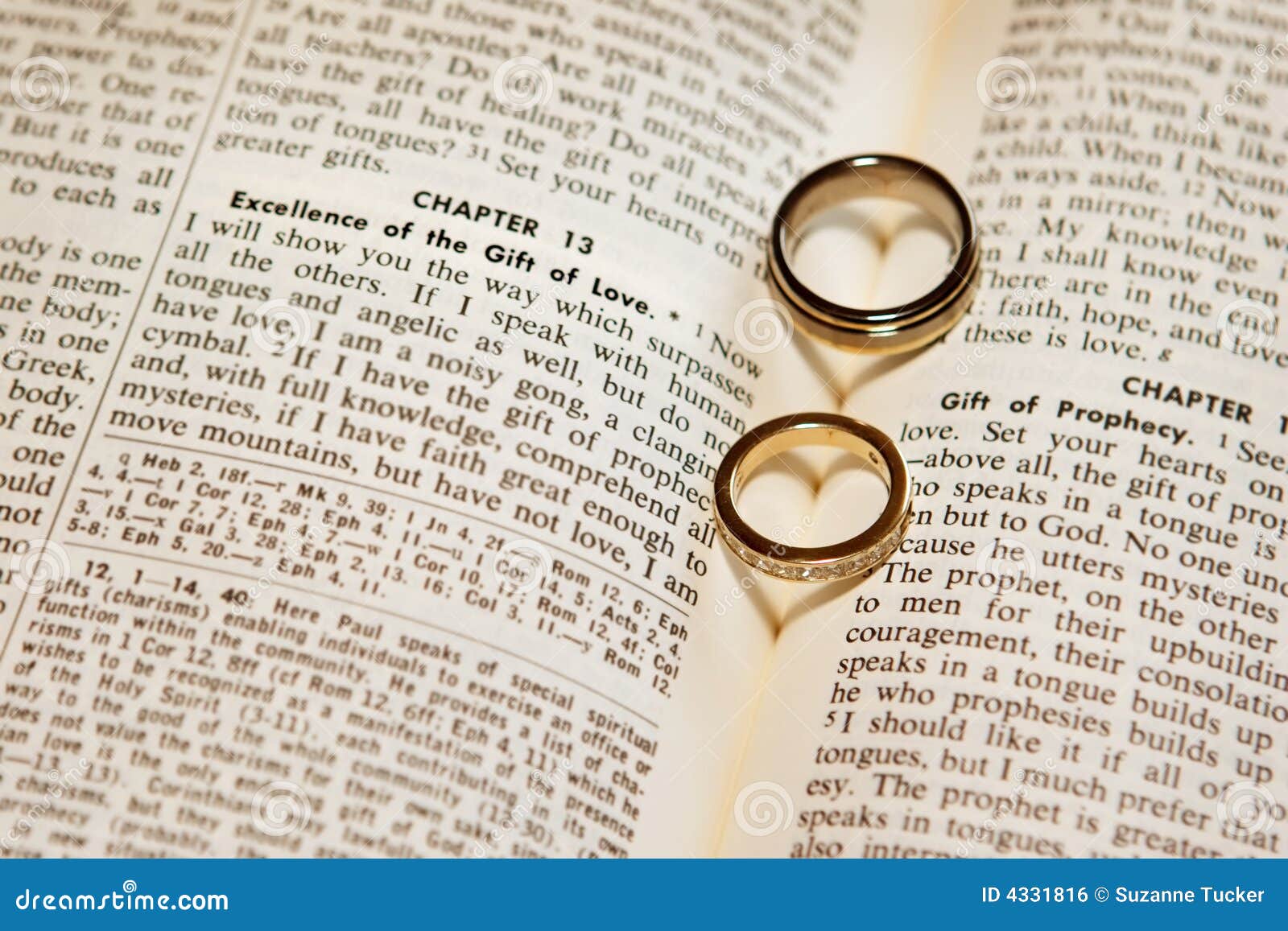 Wedding Rings On A Bible Royalty Free Stock Image - Image 