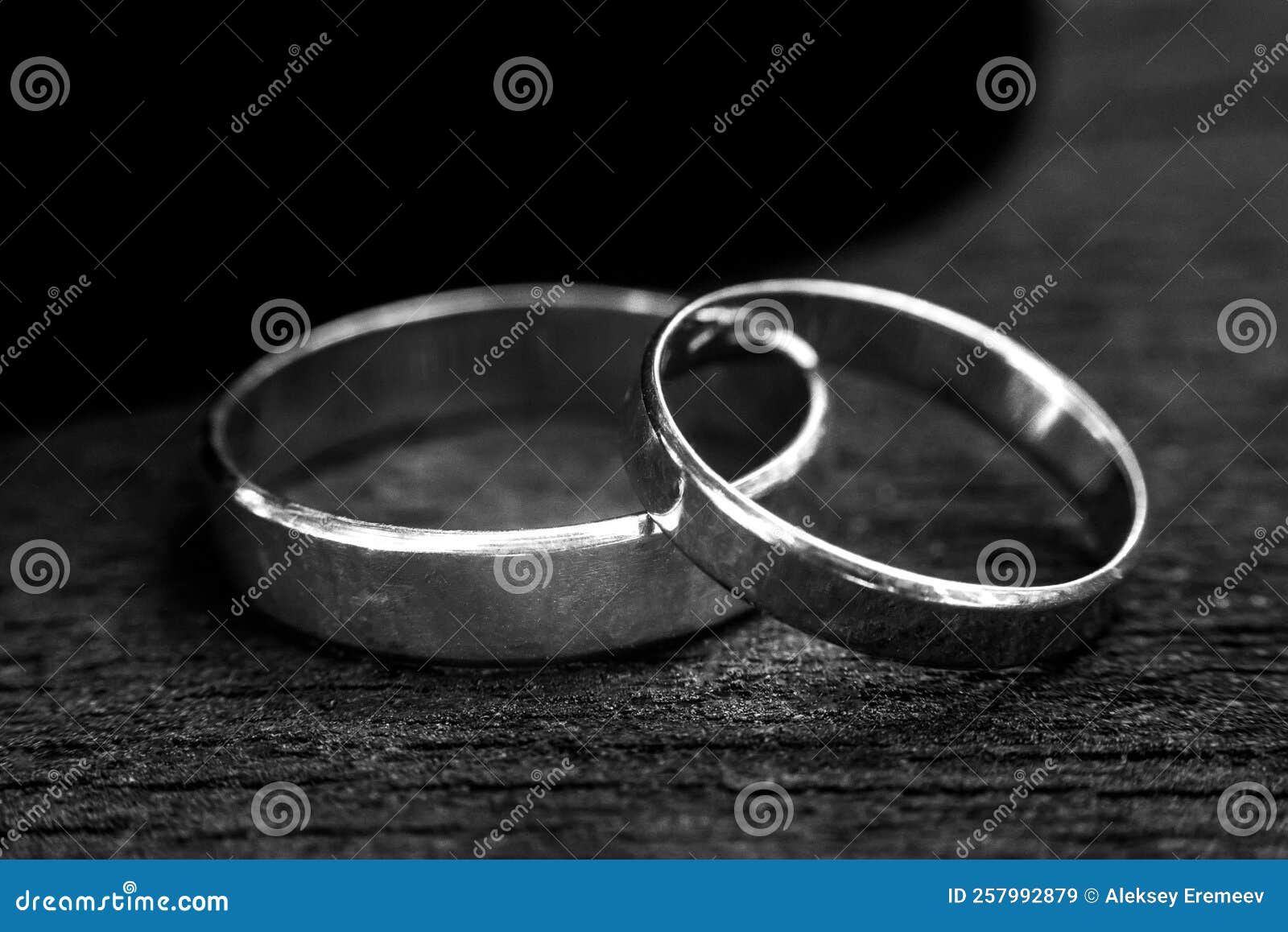 Wedding Rings. Black and White BW Picture Stock Image Image of