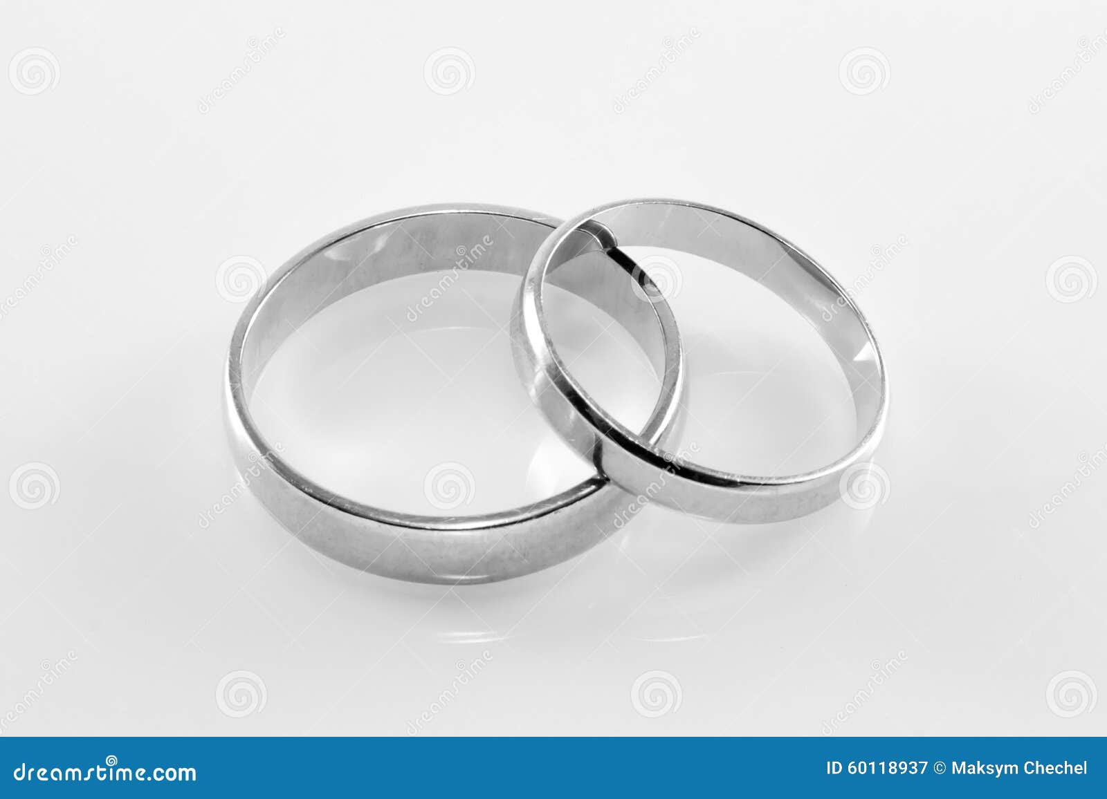 Wedding Rings Black and White Stock Image Image of eternity