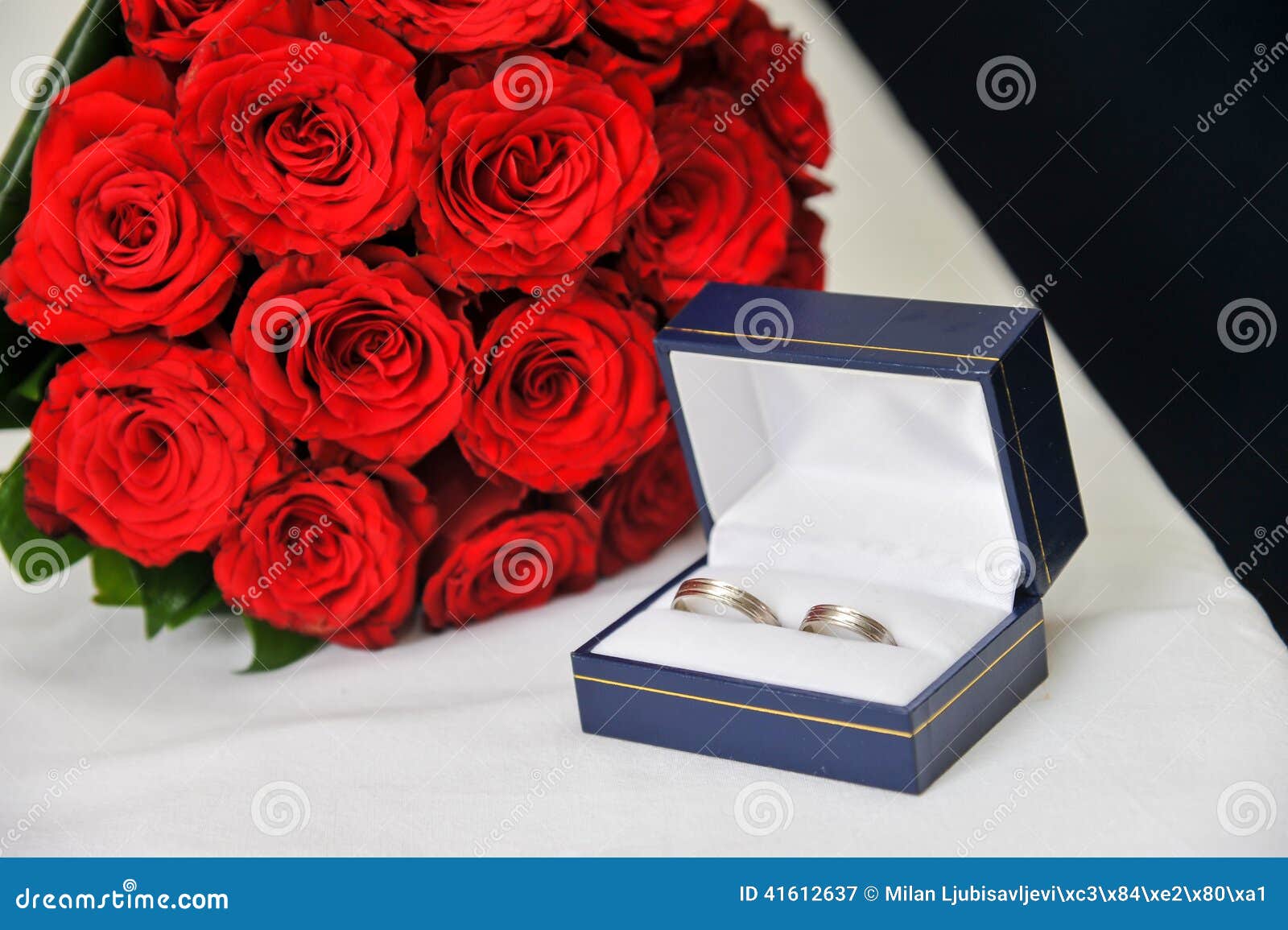 Wedding Rings in a Box stock image. Image of romance - 41612637