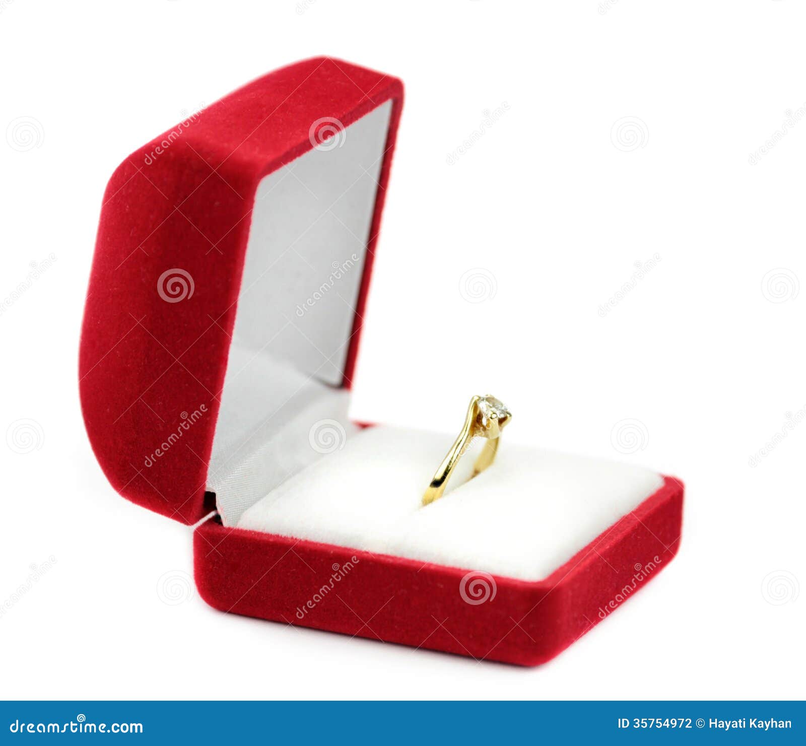 Wedding Rings in a Gift Box Stock Photo Image of marry, diamond 35754972