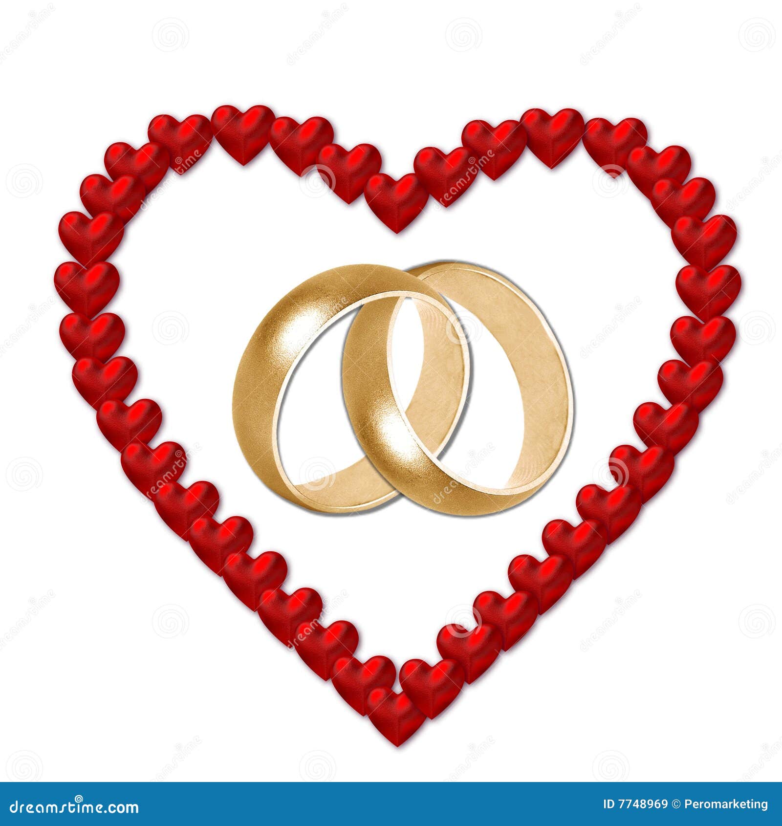  Wedding  Rings  in Heart  stock illustration Illustration of 