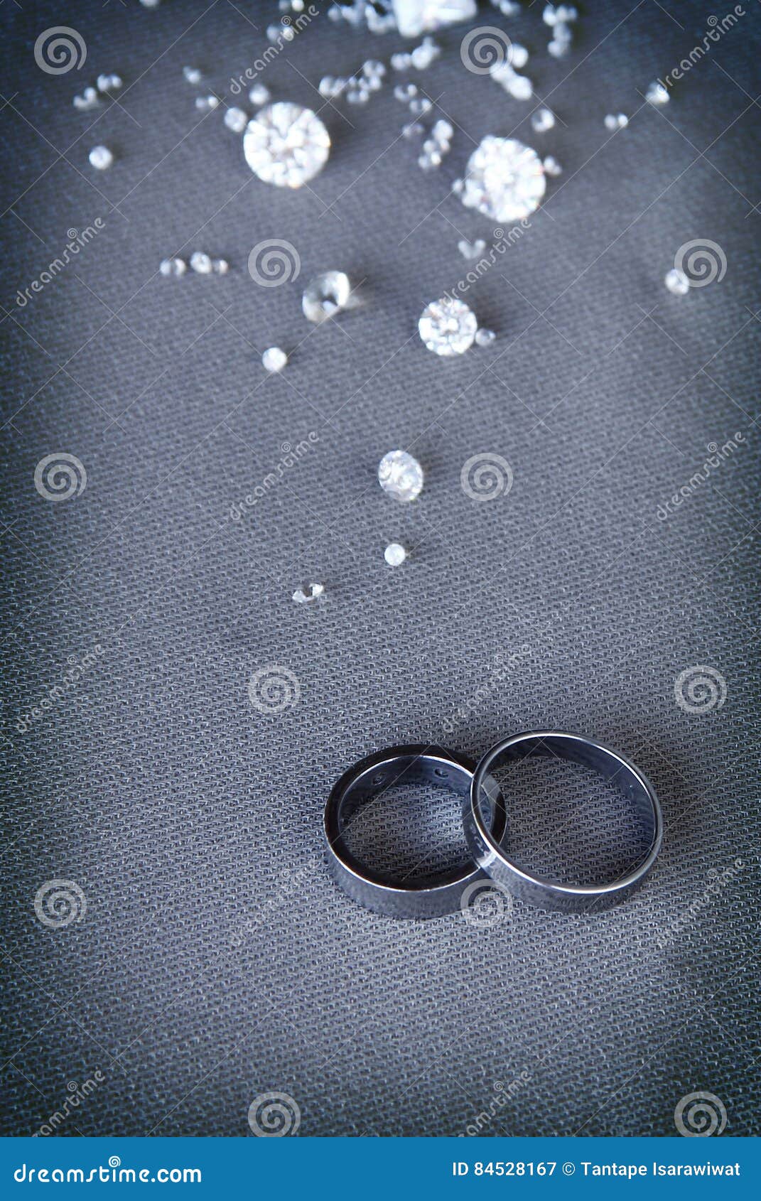 Pair of Wedding Rings are Elegantly Displayed. Stock Image Image of