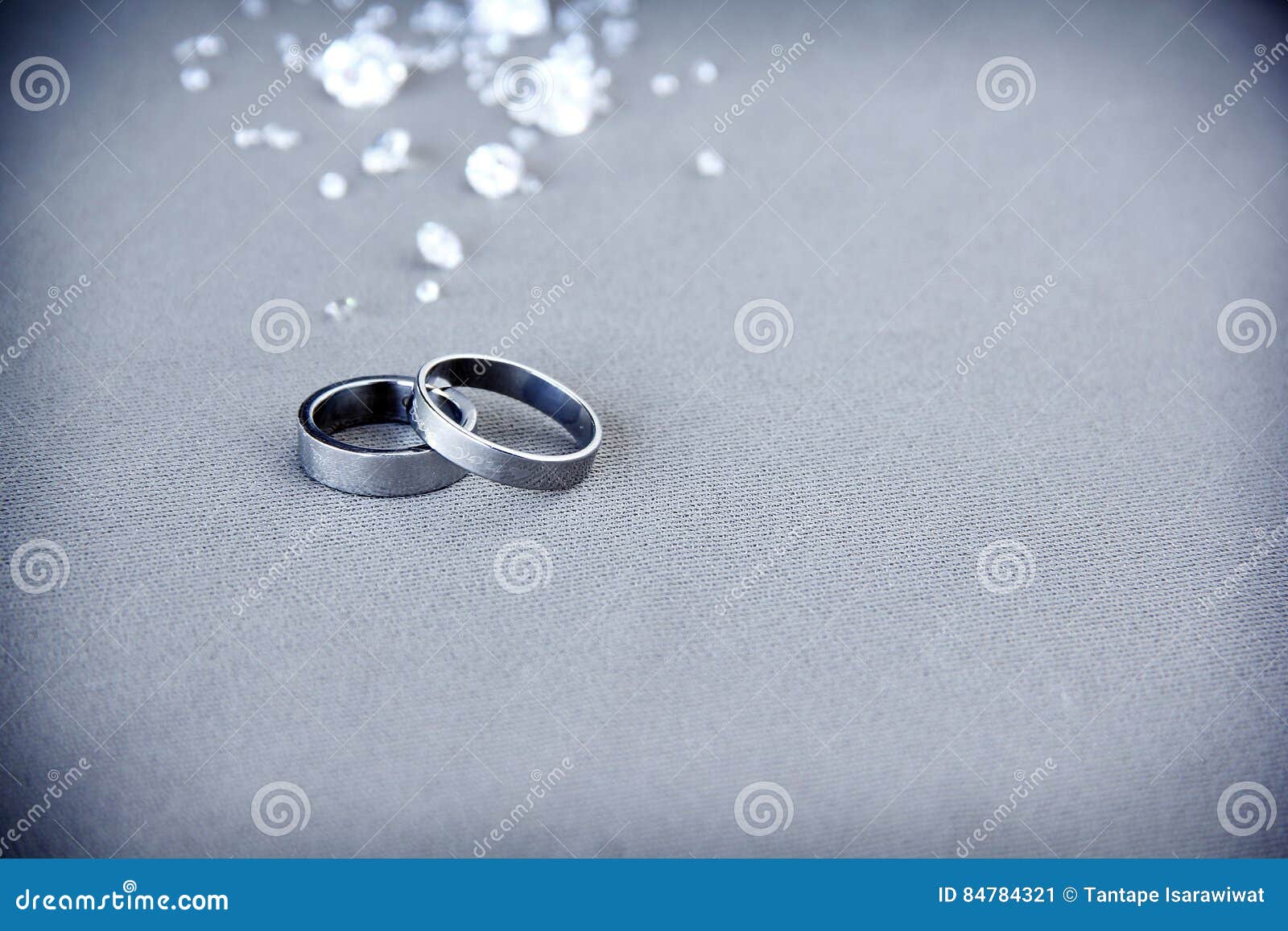 Pair of Wedding Rings are Elegantly Displayed. Stock Image Image of