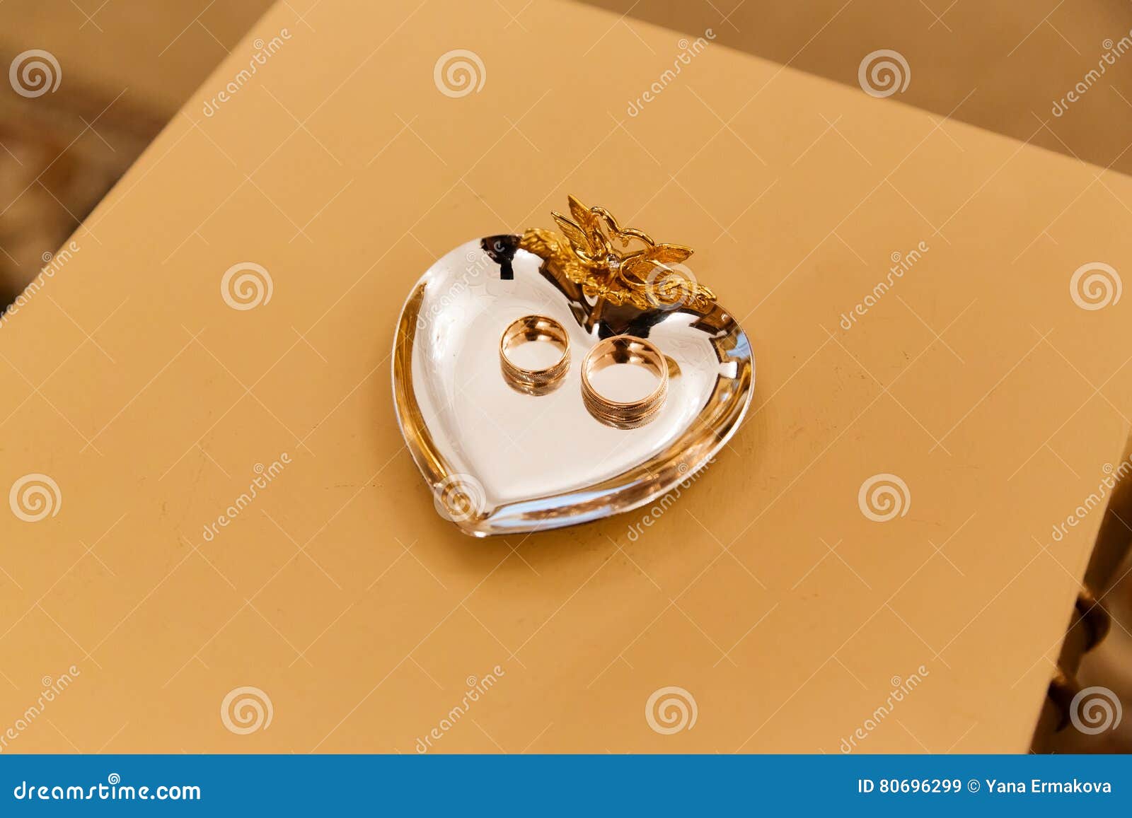 Wedding Rings on Stand for Rings Stock Image Image of customary, honeymoon 80696299