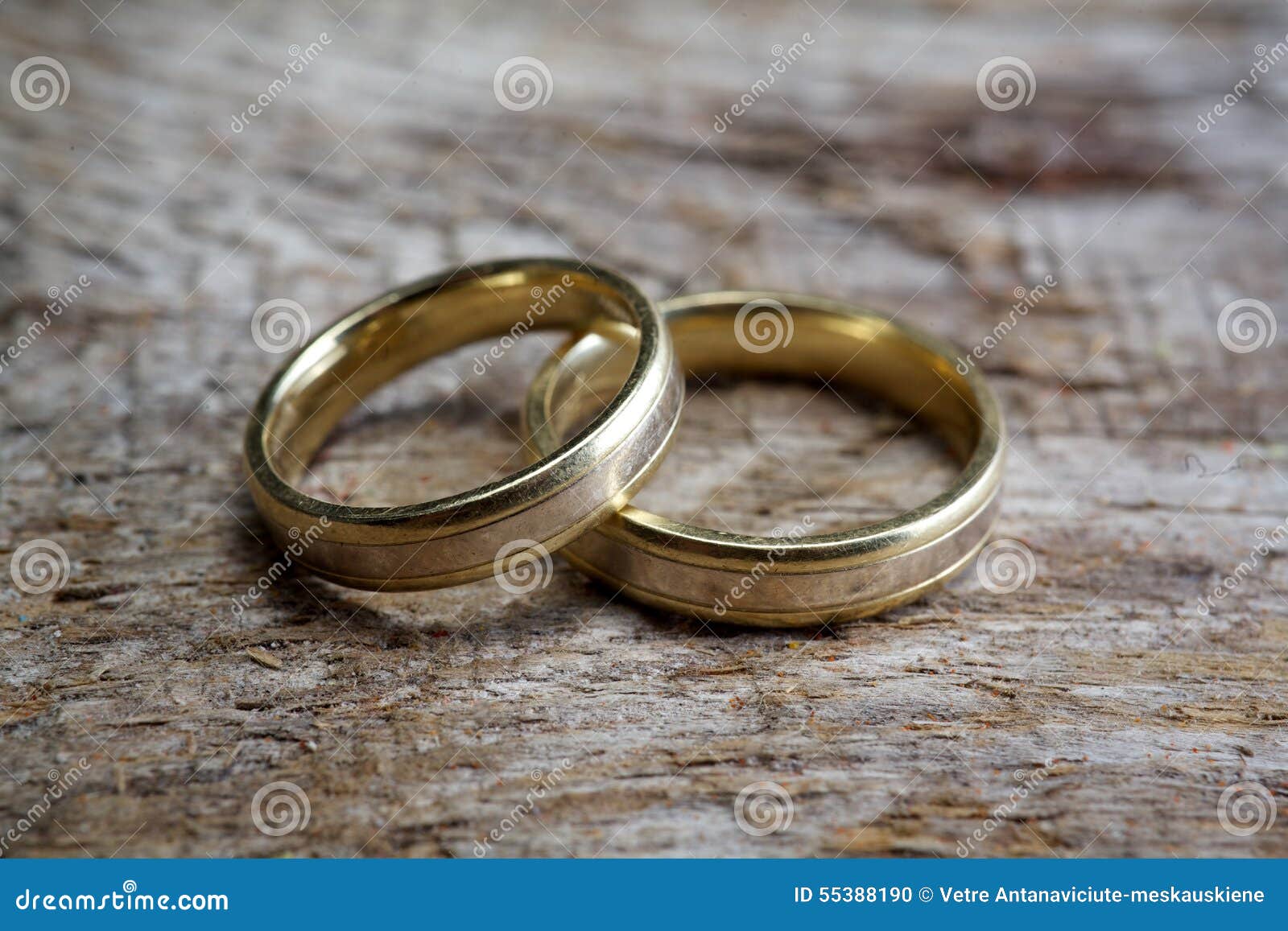 Wedding rings on wood stock photo. Image of groom, marry - 55388190