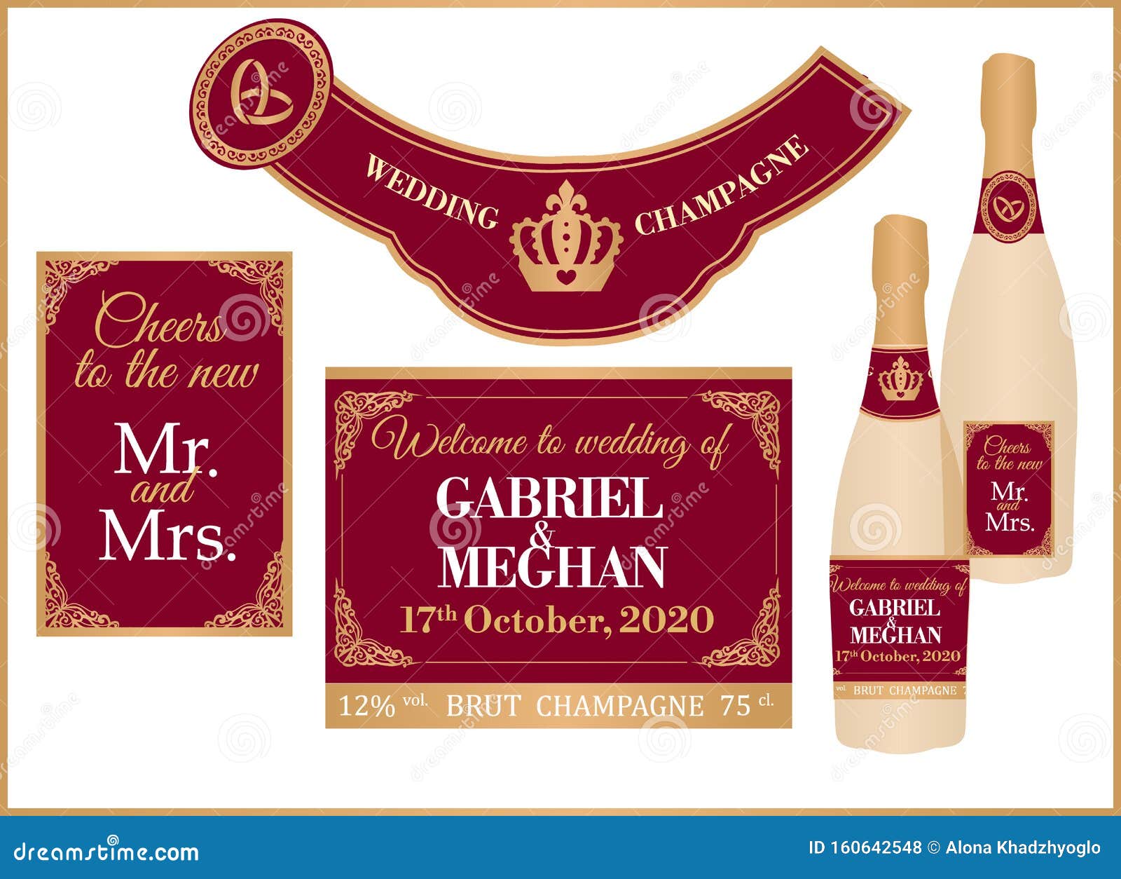 Champagne Bottle Label Template from thumbs.dreamstime.com