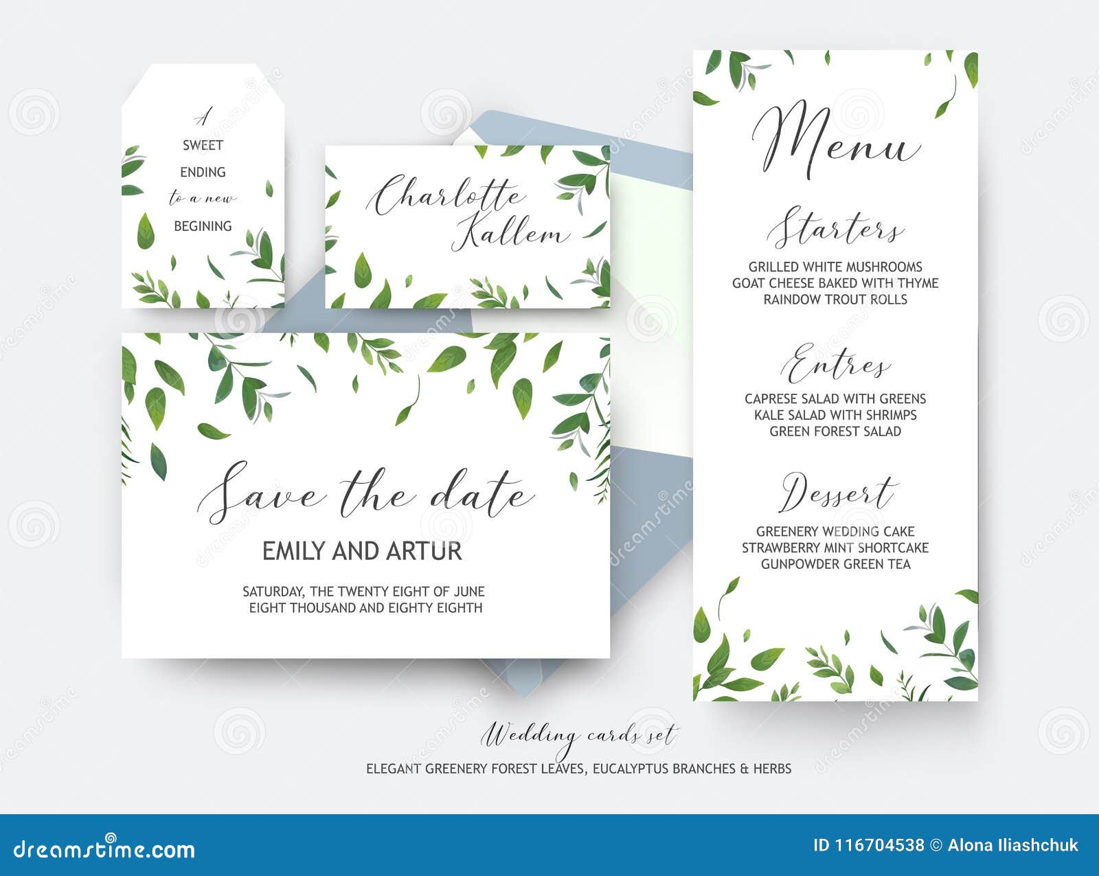 Wedding Save the Date, Place Card, Label Cards Vector Design. Bo With Free Place Card Templates Download