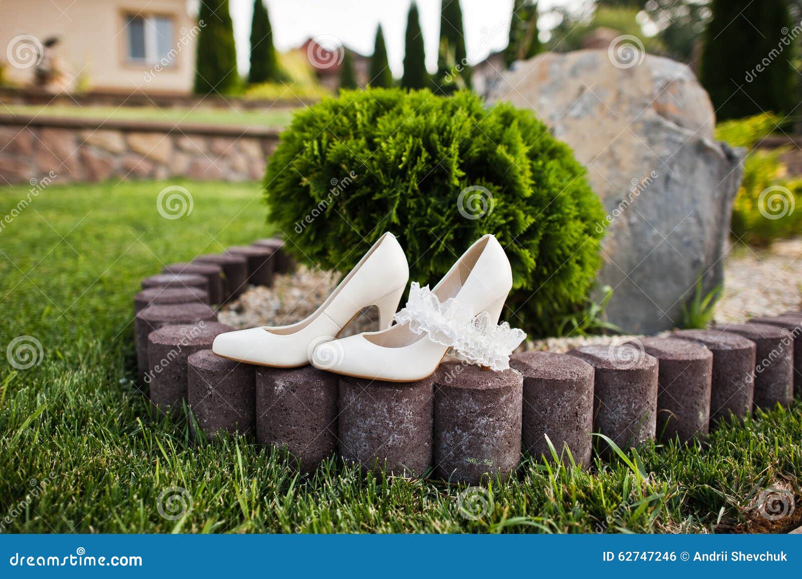 Wedding shoes stock photo. Image of foot, green, elegant 62747246