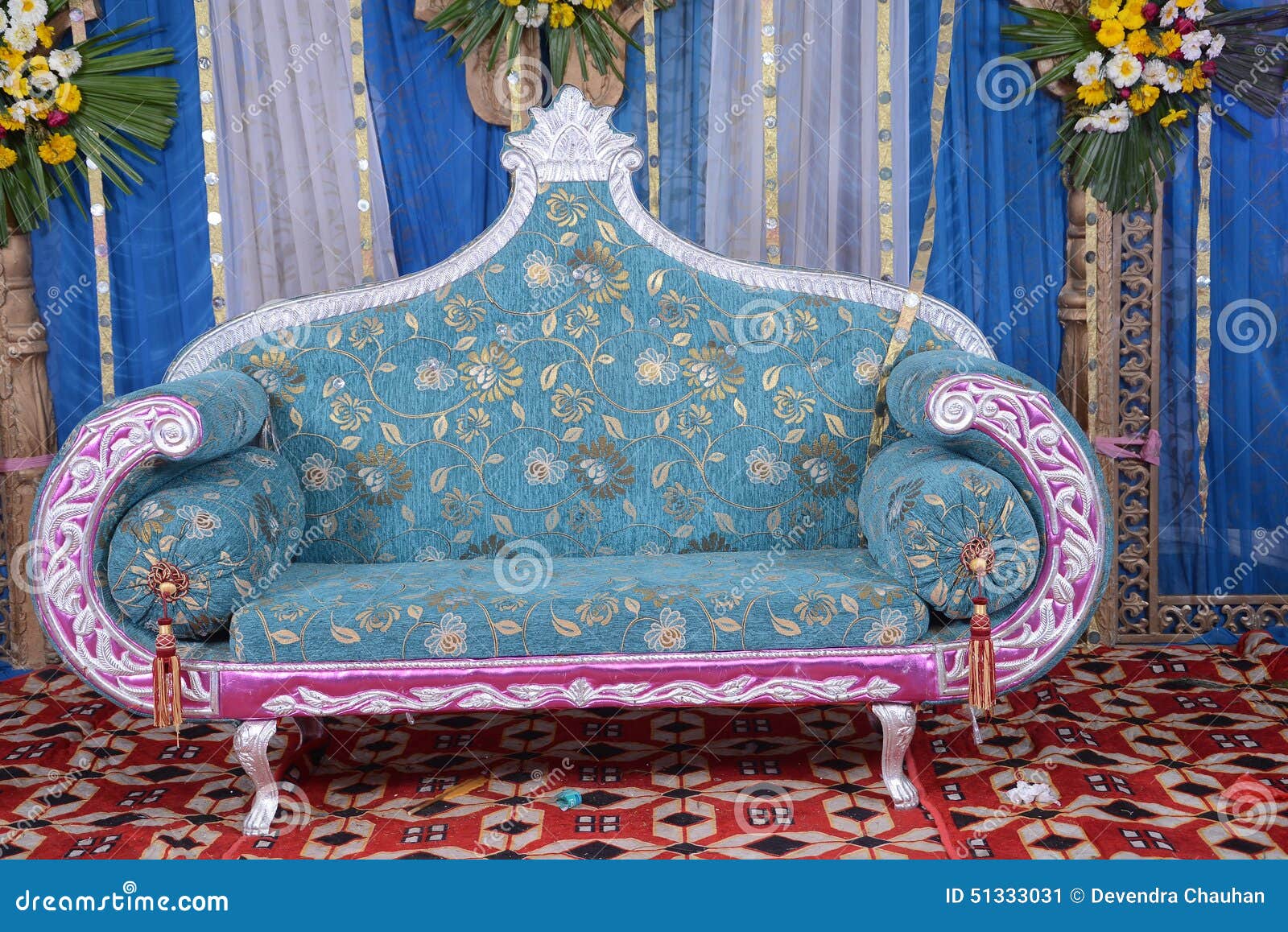A wedding sofa stock image. Image of seat, wedding, sofa 51333031