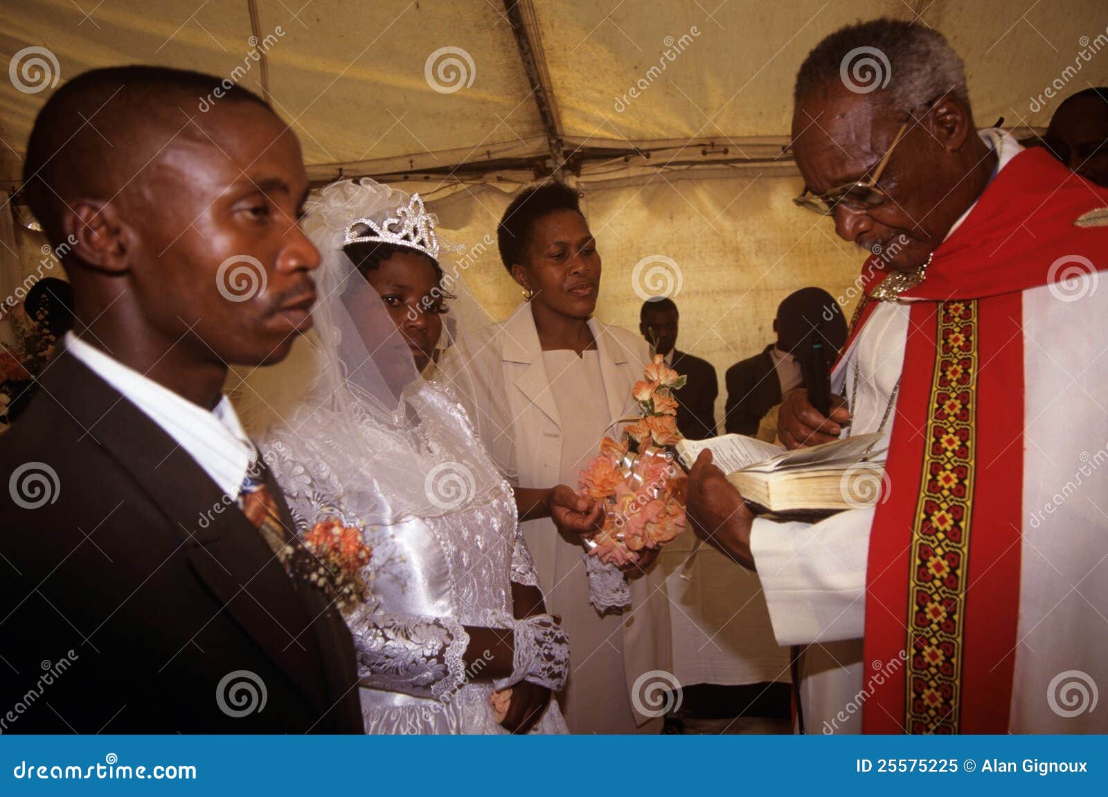 A wedding in South Africa. editorial image. Image of priest 25575225
