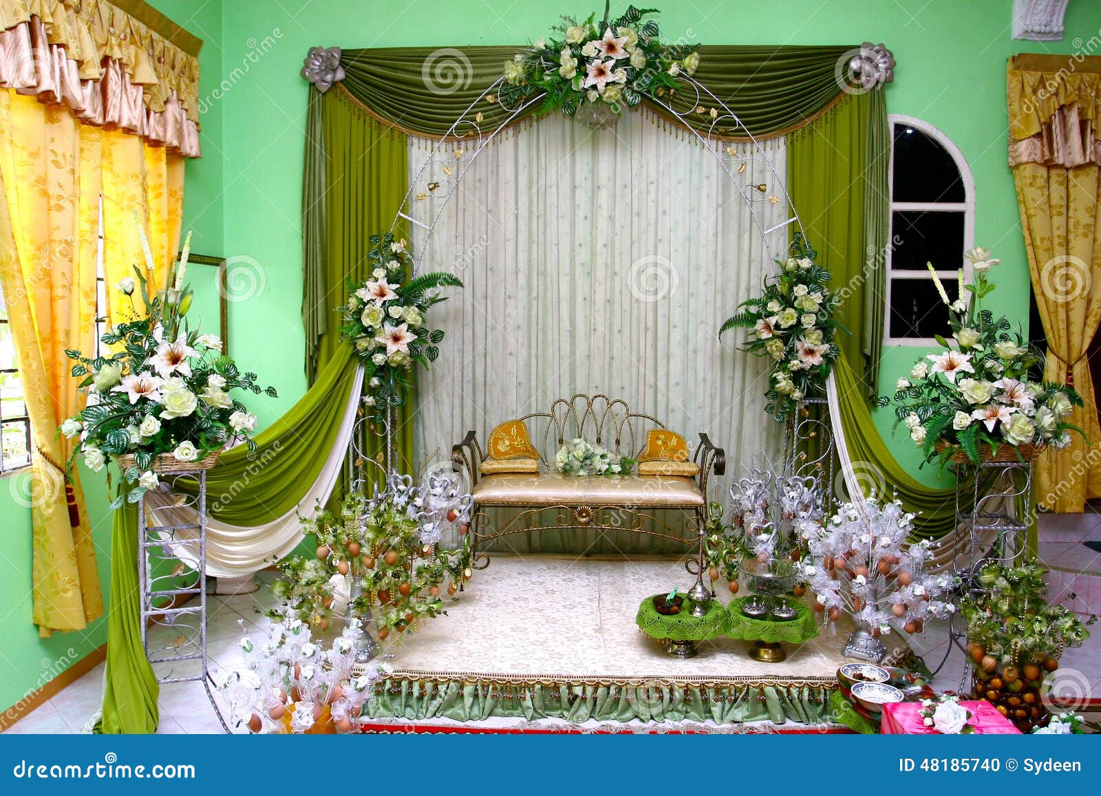 Wedding stage stock photo. Image of flowers, marriage ...