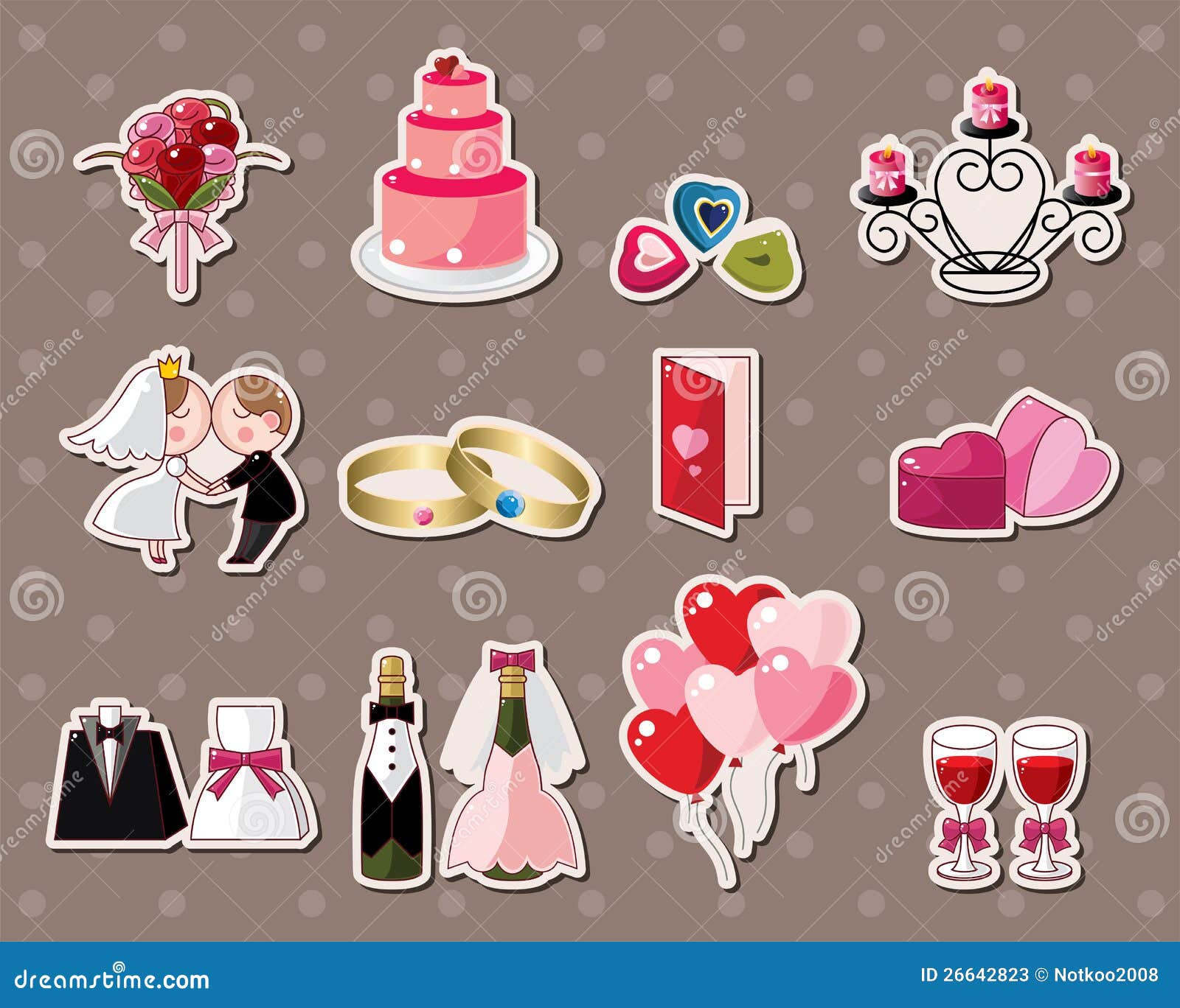 Wedding Stickers Stock Photos Image 26642823
