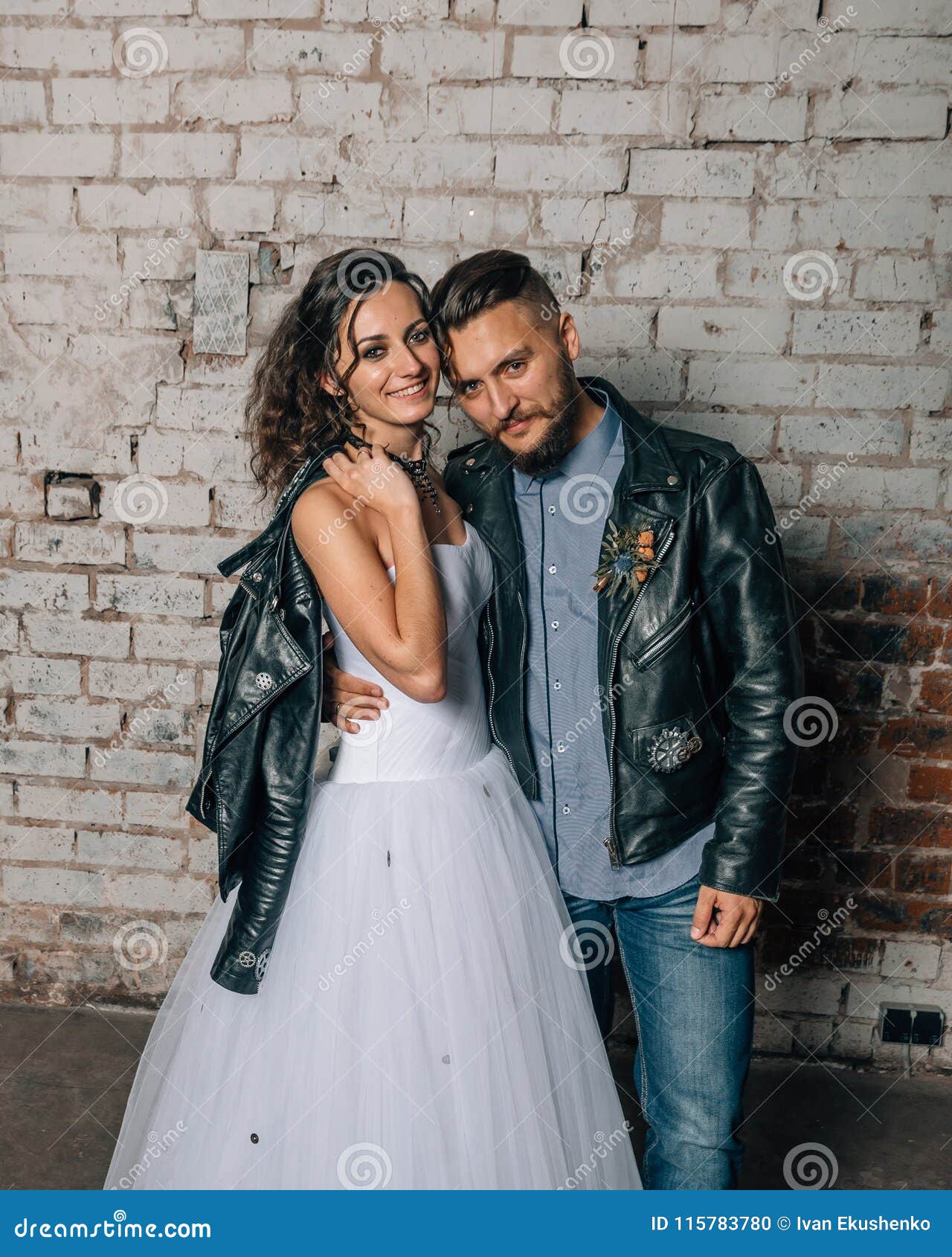 biker wedding dress