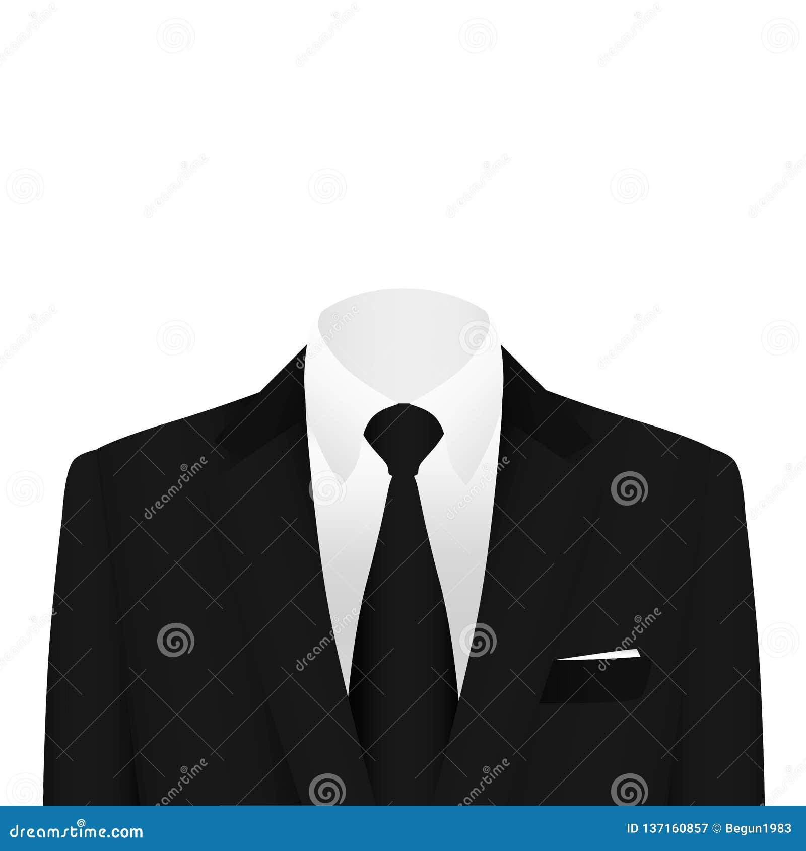 A Suit with a Tie in the Vector. Stock Vector - Illustration of elegant ...