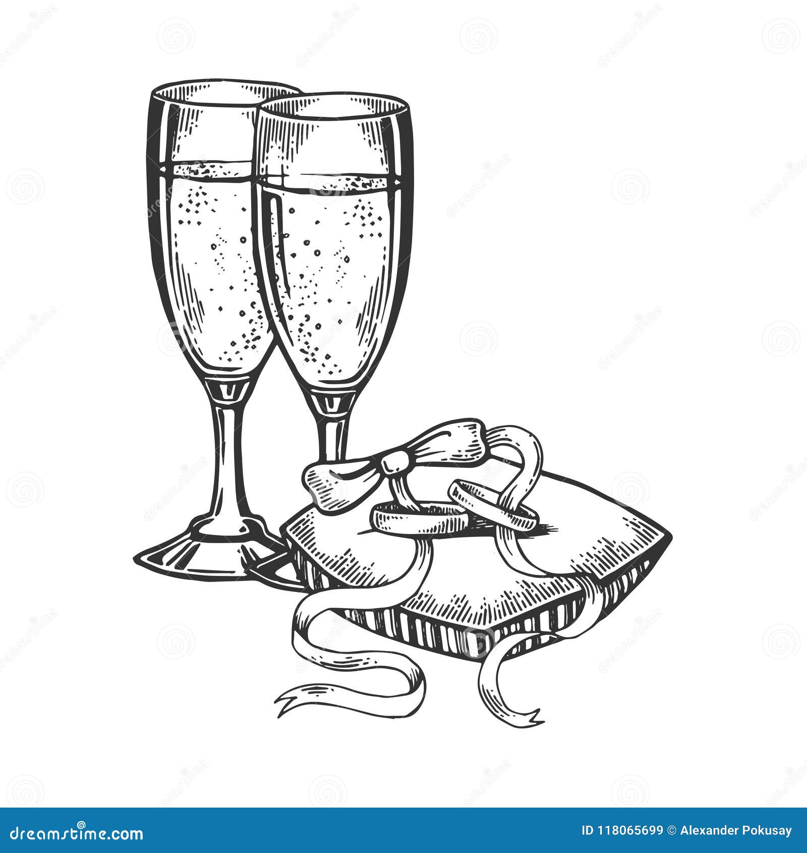 Download Wedding Symbol Engraving Vector Illustration Stock Vector ...