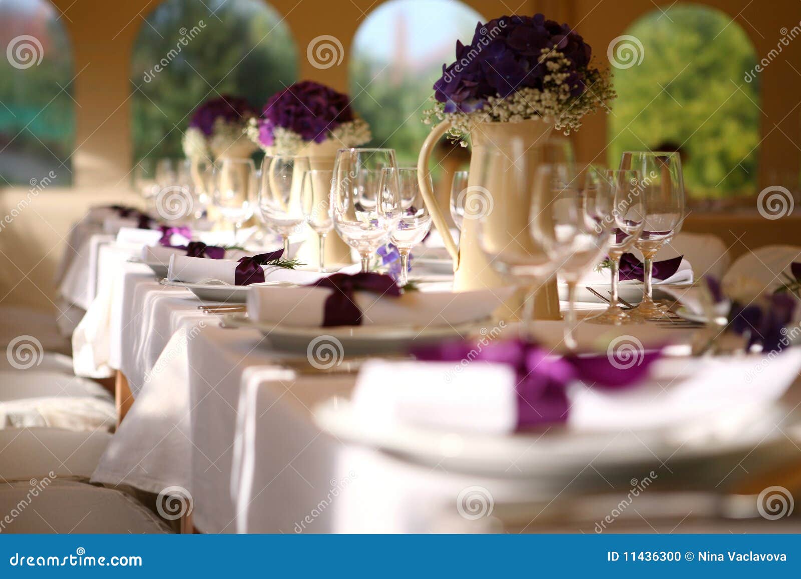 Wedding table stock photo. Image of beautiful, hotel 11436300