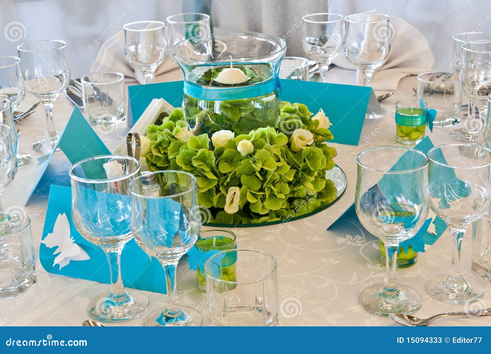 Beautiful Wedding Table Decoration Stock Image - Image of romance