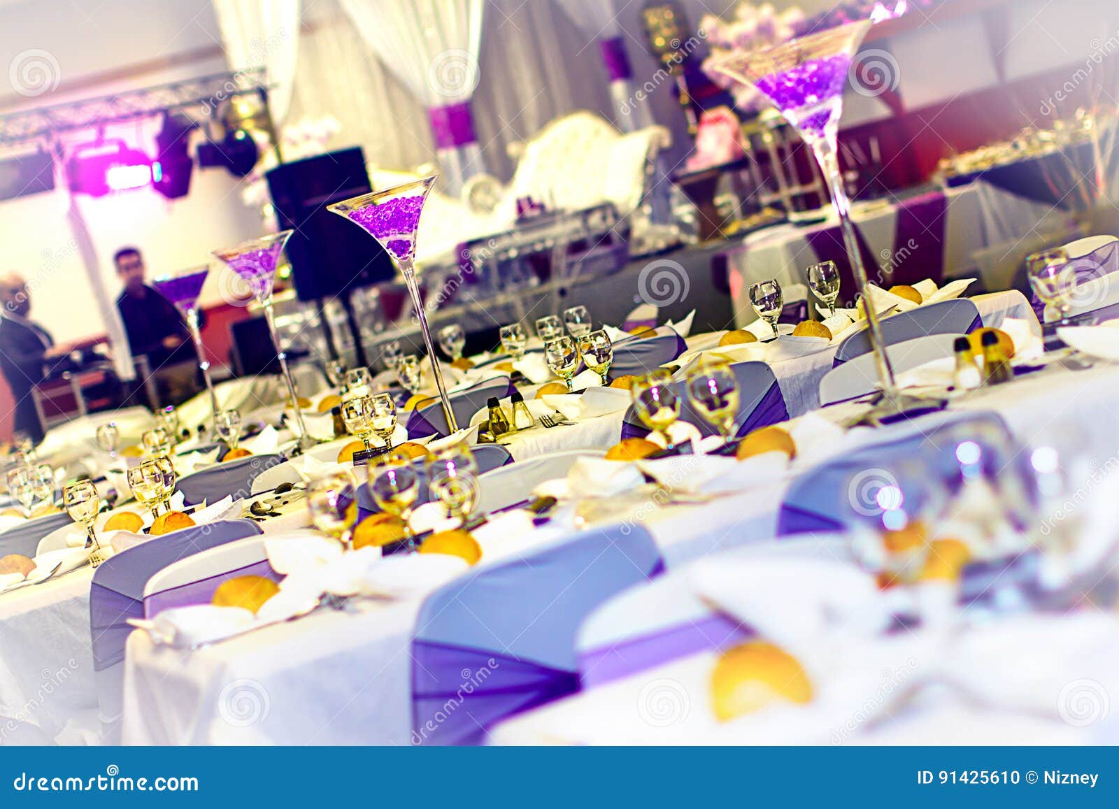 Wedding table decoration stock photo. Image of bouquet 91425610