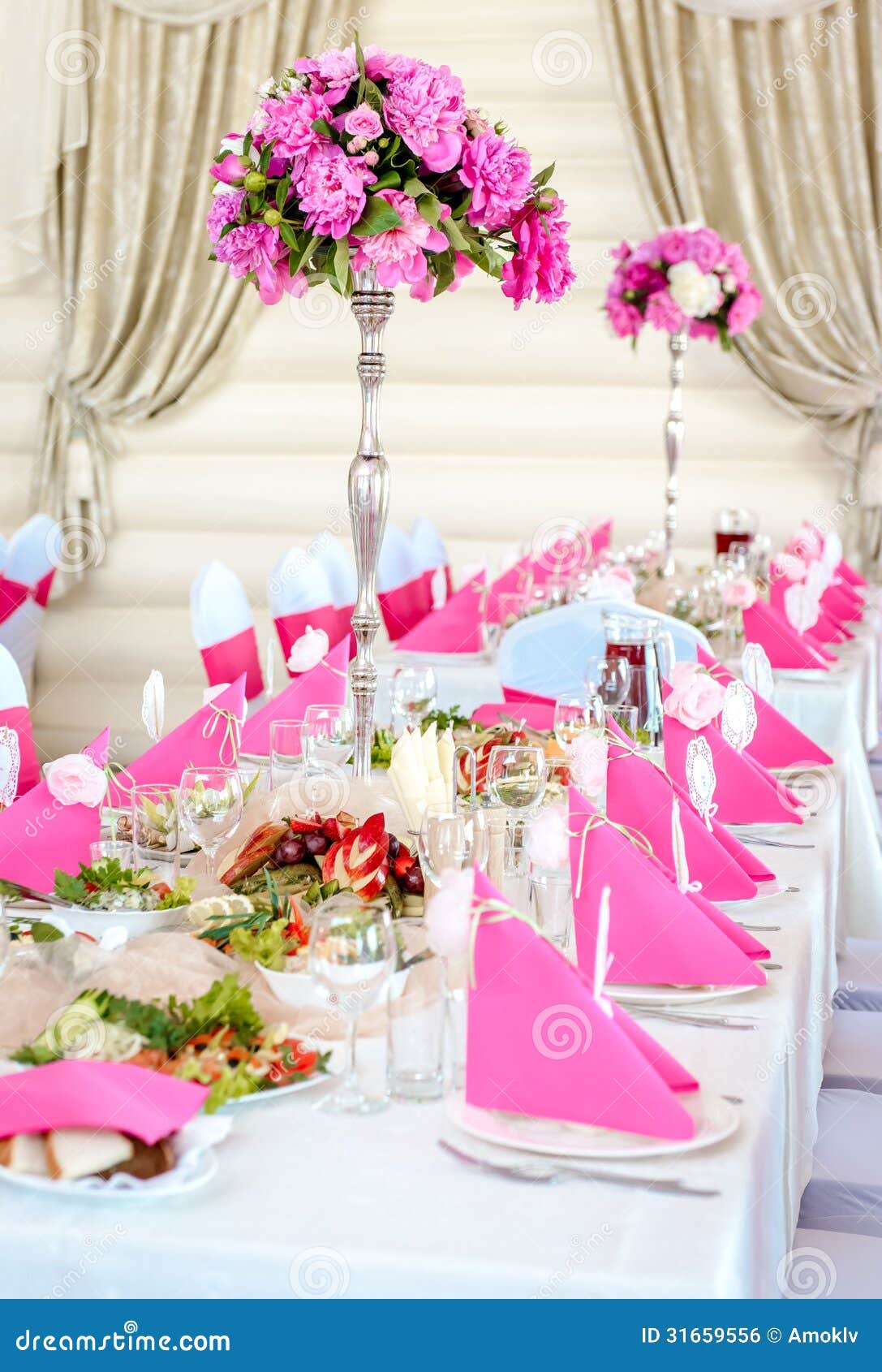 Wedding Table Decorations Royalty Free Stock Image - Image: 31659556