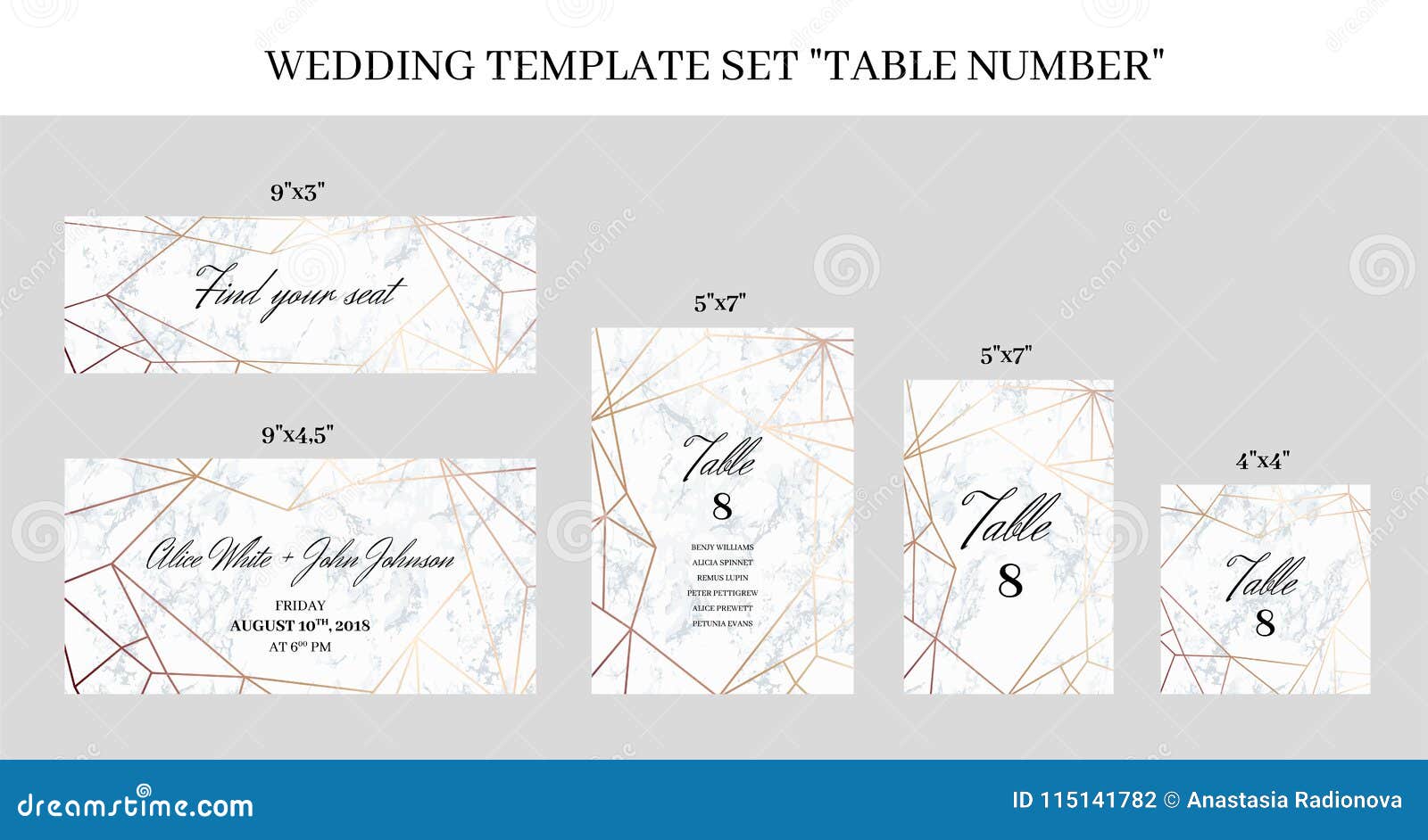 Wedding Card Size Template