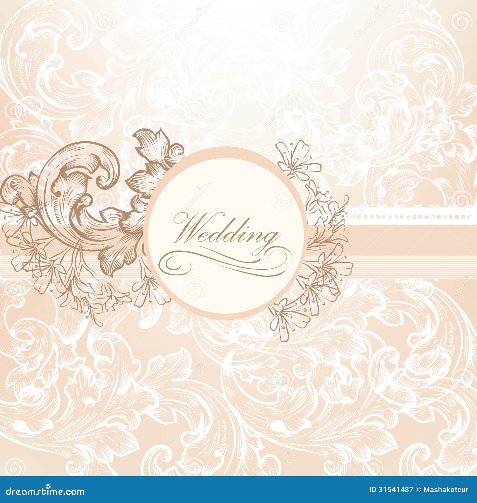 wedding vector design vintage style cute background pink purple colors 31541487