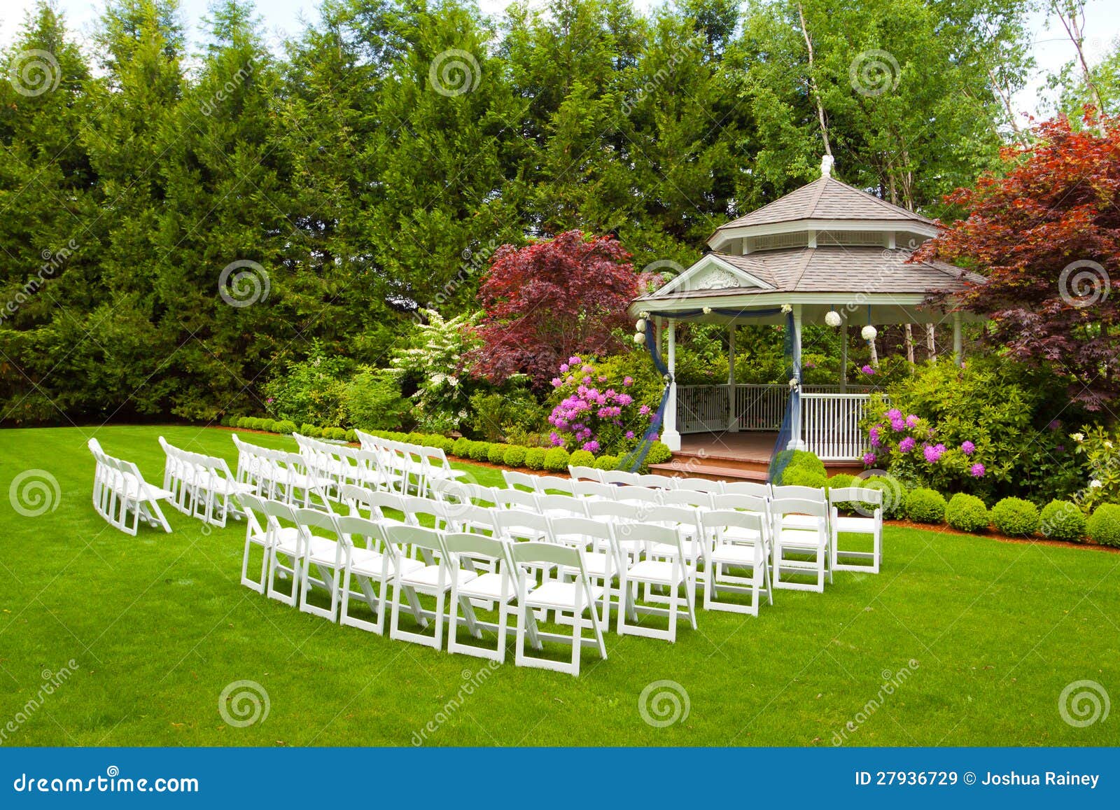 Wedding Venue and Chairs stock image. Image of gazebo 27936729