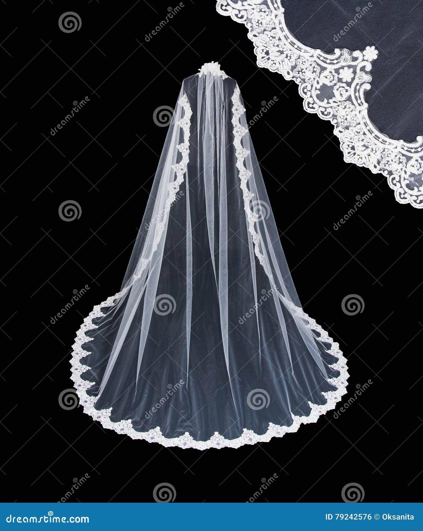 Wedding white veil stock photo. Image of isolated, abstract - 79242576