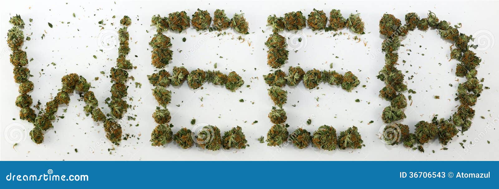 Weed Spelled With Marijuana Stock Photos Image 36706543