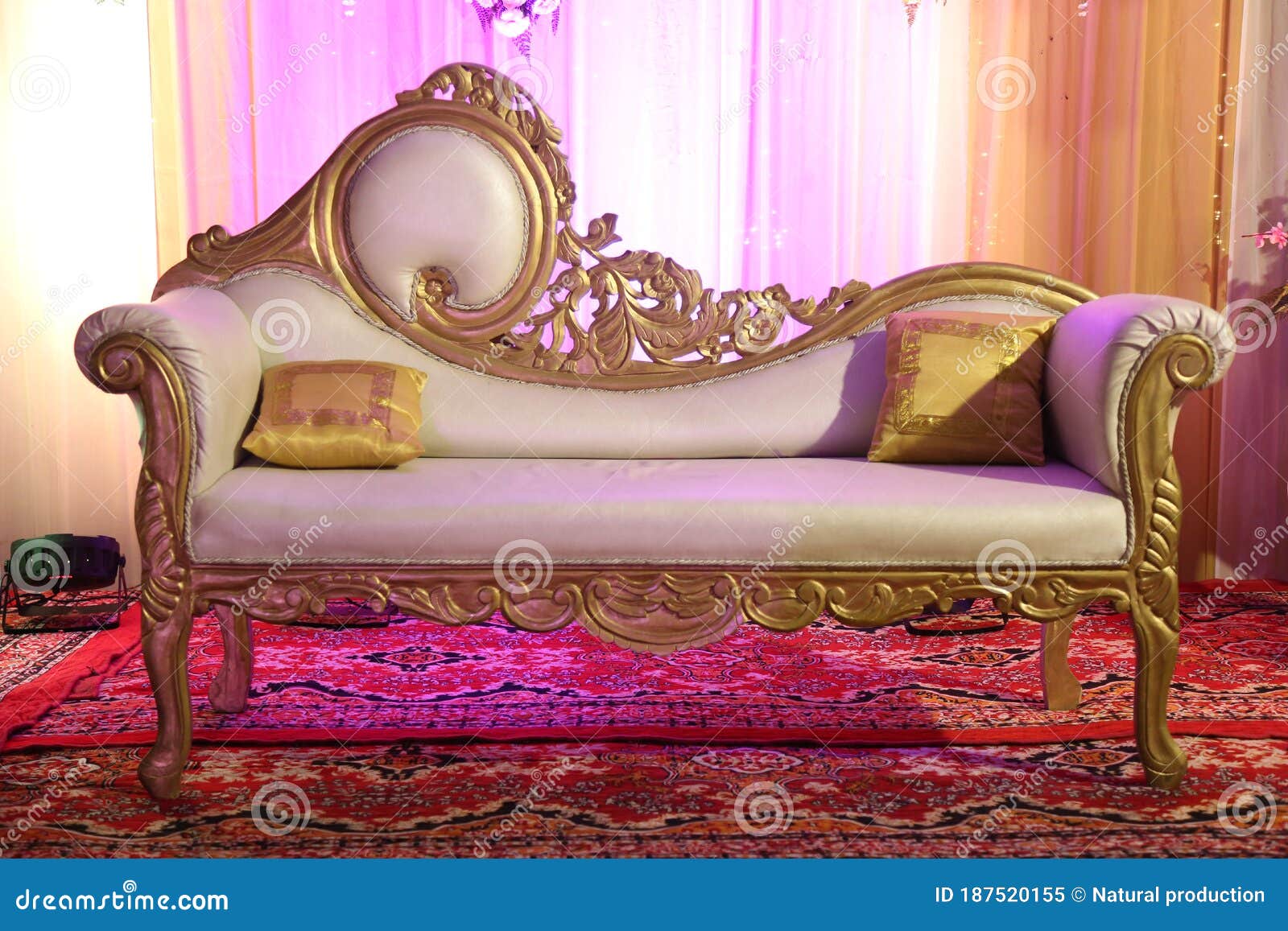 Weeding Sofa for Bride and Groom Stock Image Image of flooring, room