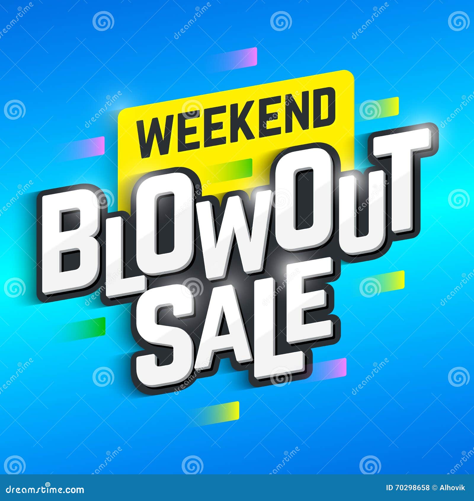 weekend blowout sale banner