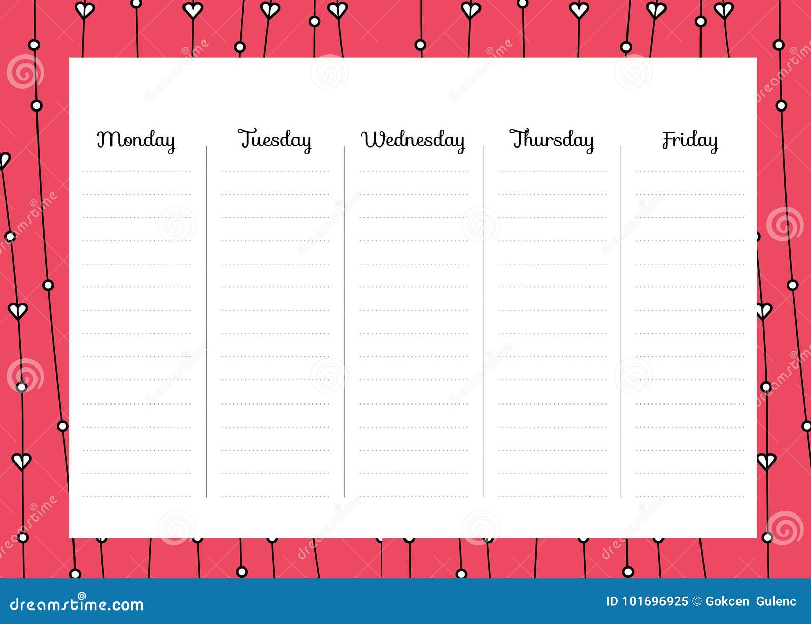 weekly planner template stock illustrations 8 059 weekly planner template stock illustrations vectors clipart dreamstime