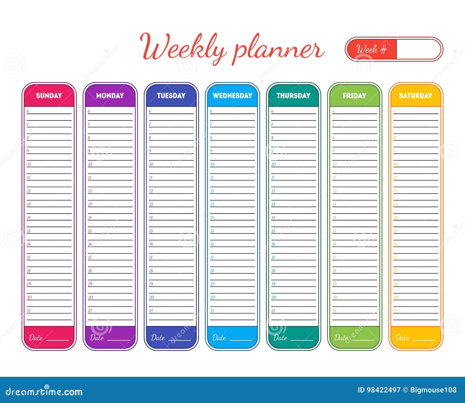 Office Planner Template from thumbs.dreamstime.com