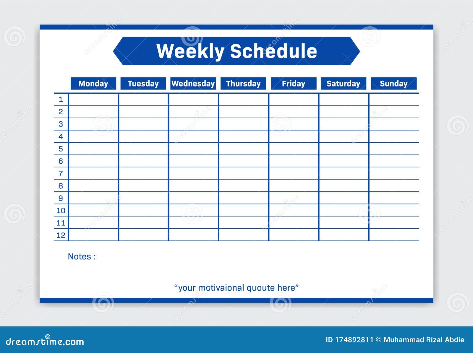 Schedule Table Template from thumbs.dreamstime.com