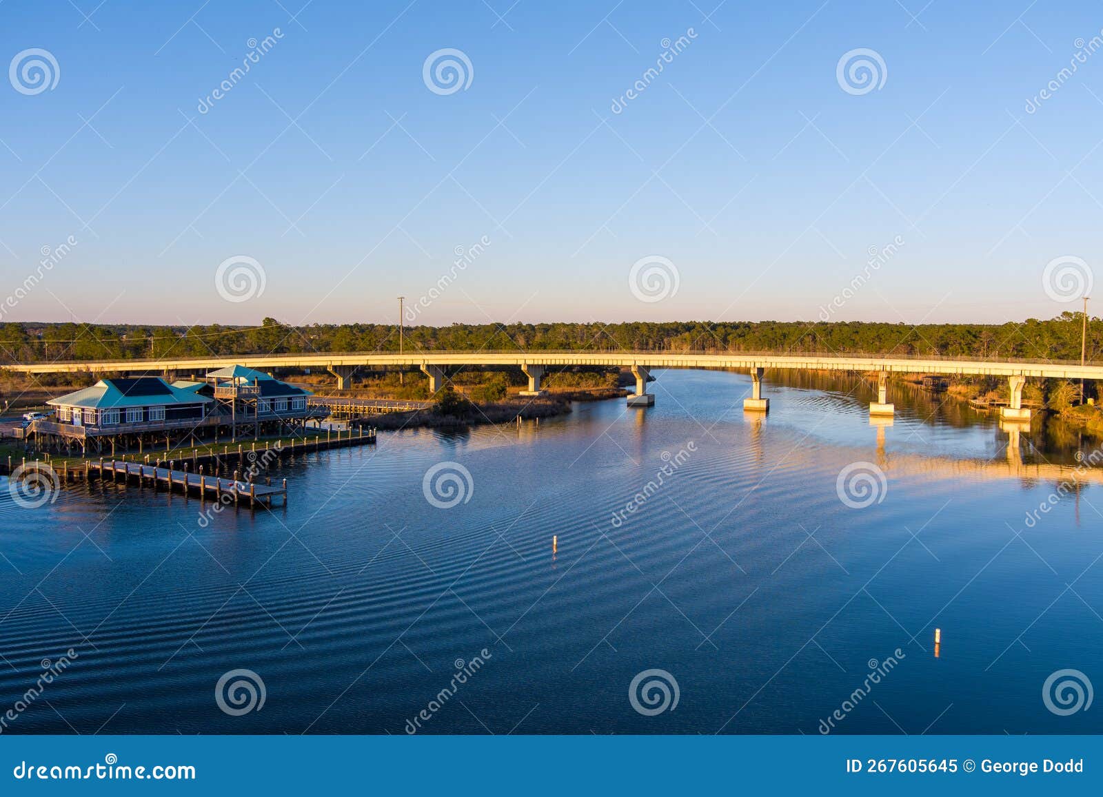 Weeks Bay, Alabama stock image. Image of dock, gulf 267605645