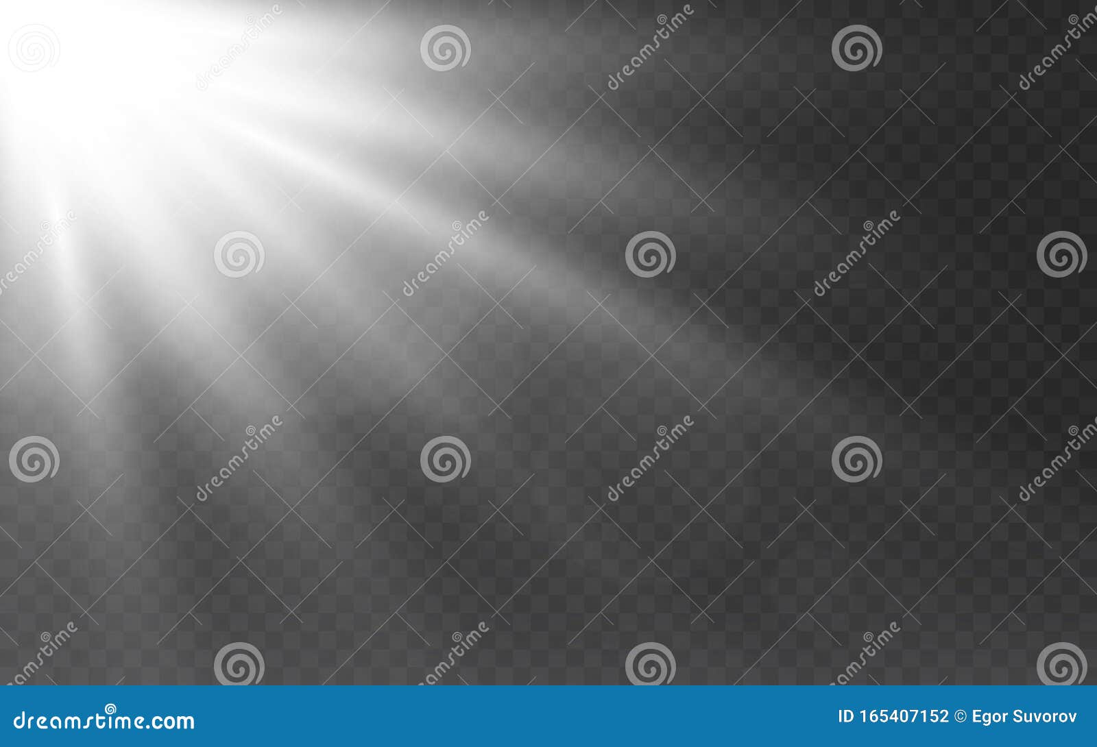 Weisses Licht Auf Transparentem Hintergrund Sonnenlicht Effekt Mit Gluhenden Strahlen Sonnenschein Hell Weisse Balken Und Linse Vektor Abbildung Illustration Von Dunkel Blinken 165407152