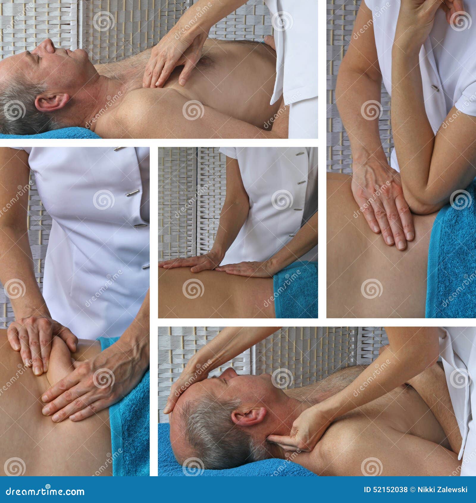 chauffør Seks Gravere Weiblicher Sport-Massage-Therapeut Collage Stockfoto - Bild von klient,  masseur: 52152038