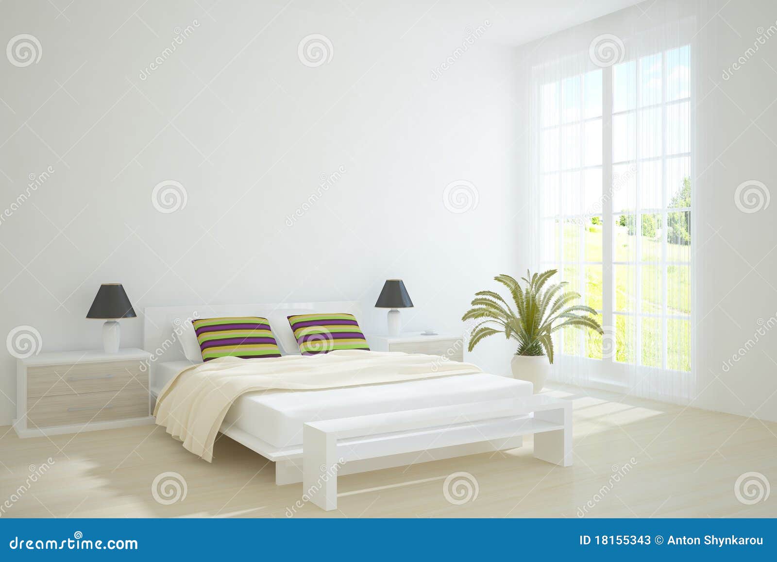 Dunkles schlafzimmer stockfotografie bild: 18155582