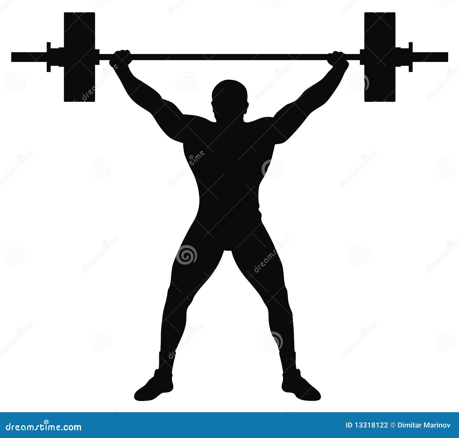 Weight lifter athlete stock vector. Illustration of training - 13318122