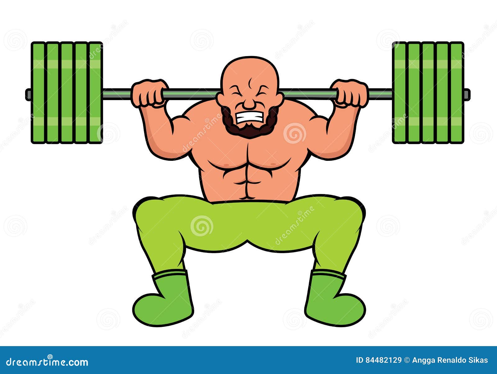 Barbell Squat Stand. Vector Illustration 71348818