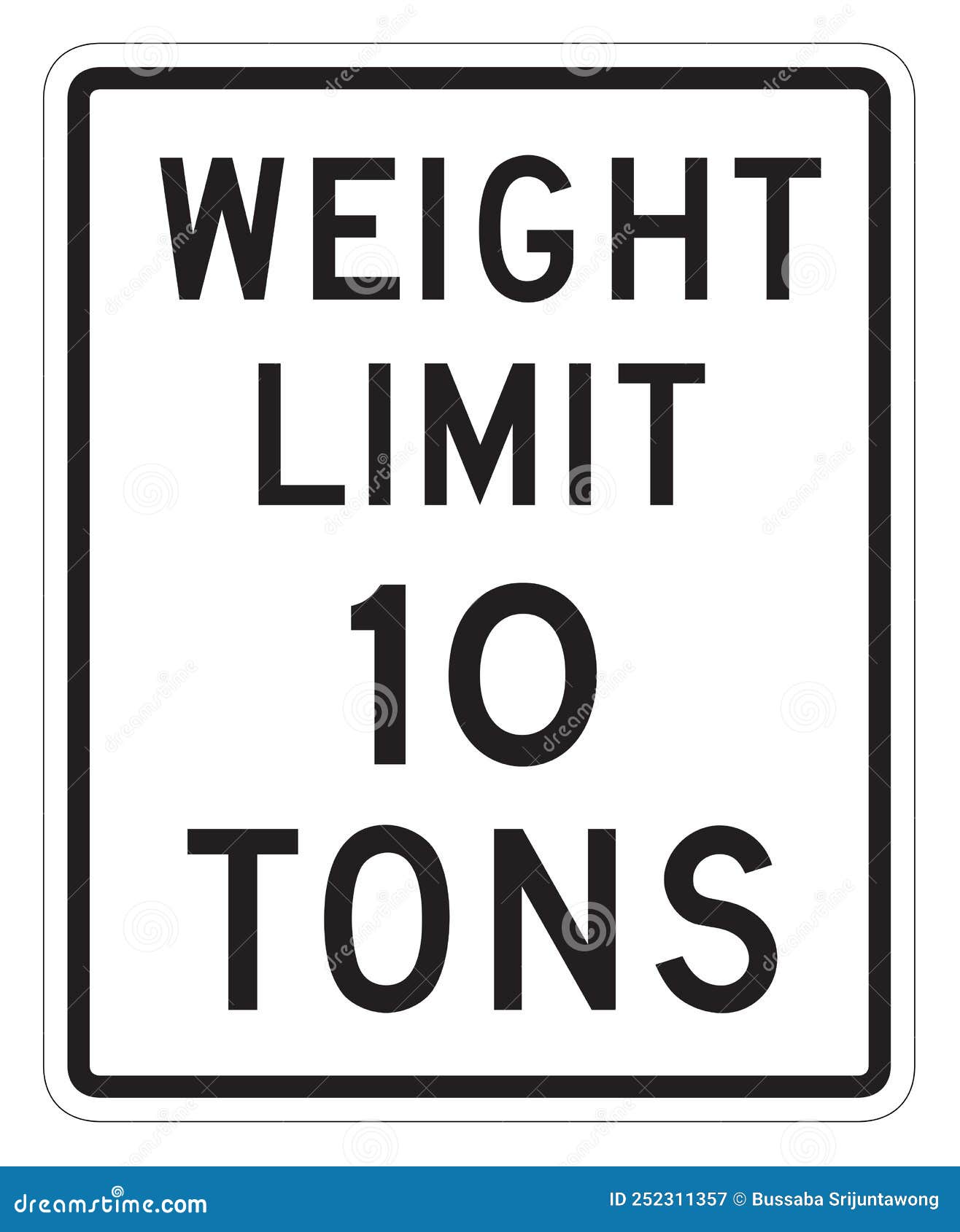 Weight Limit 10 tons stock illustration. Illustration of vehicle