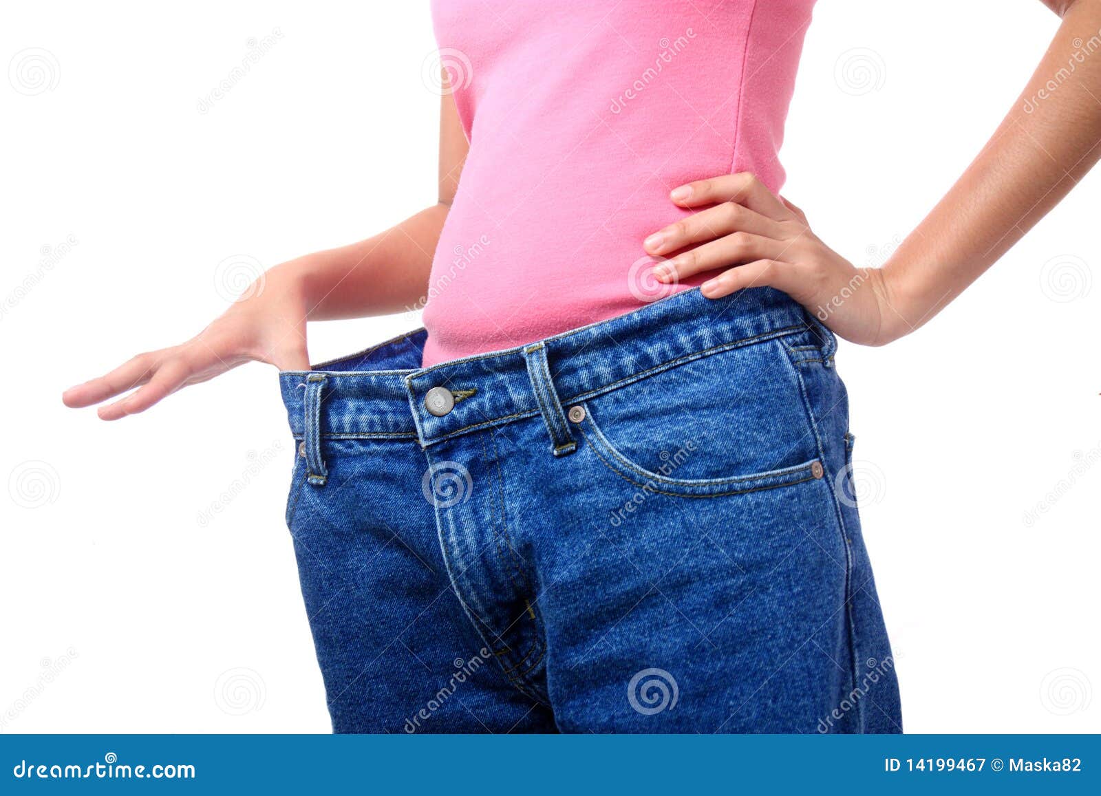 Weight loss stock image. Image of pants, health, belly 14199467