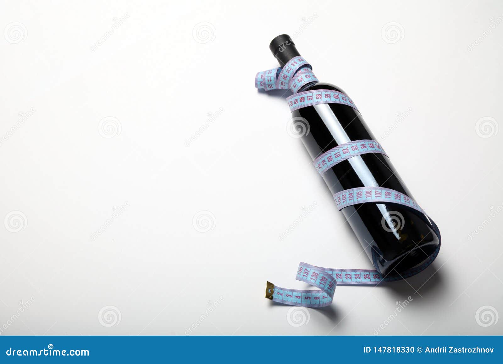 Weight Loss and Slim Figure with a Diet of Red Wine Stock Photo Image