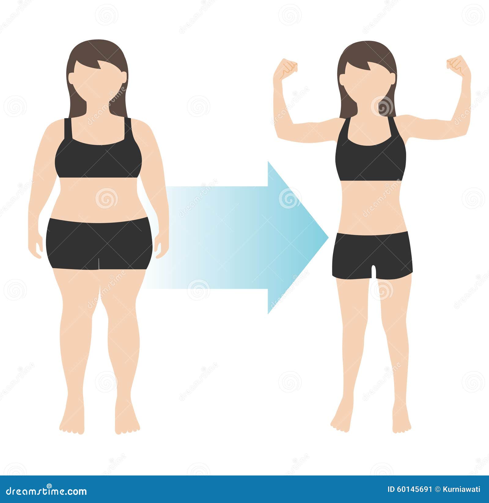 weight loss woman body transformation fat to fit